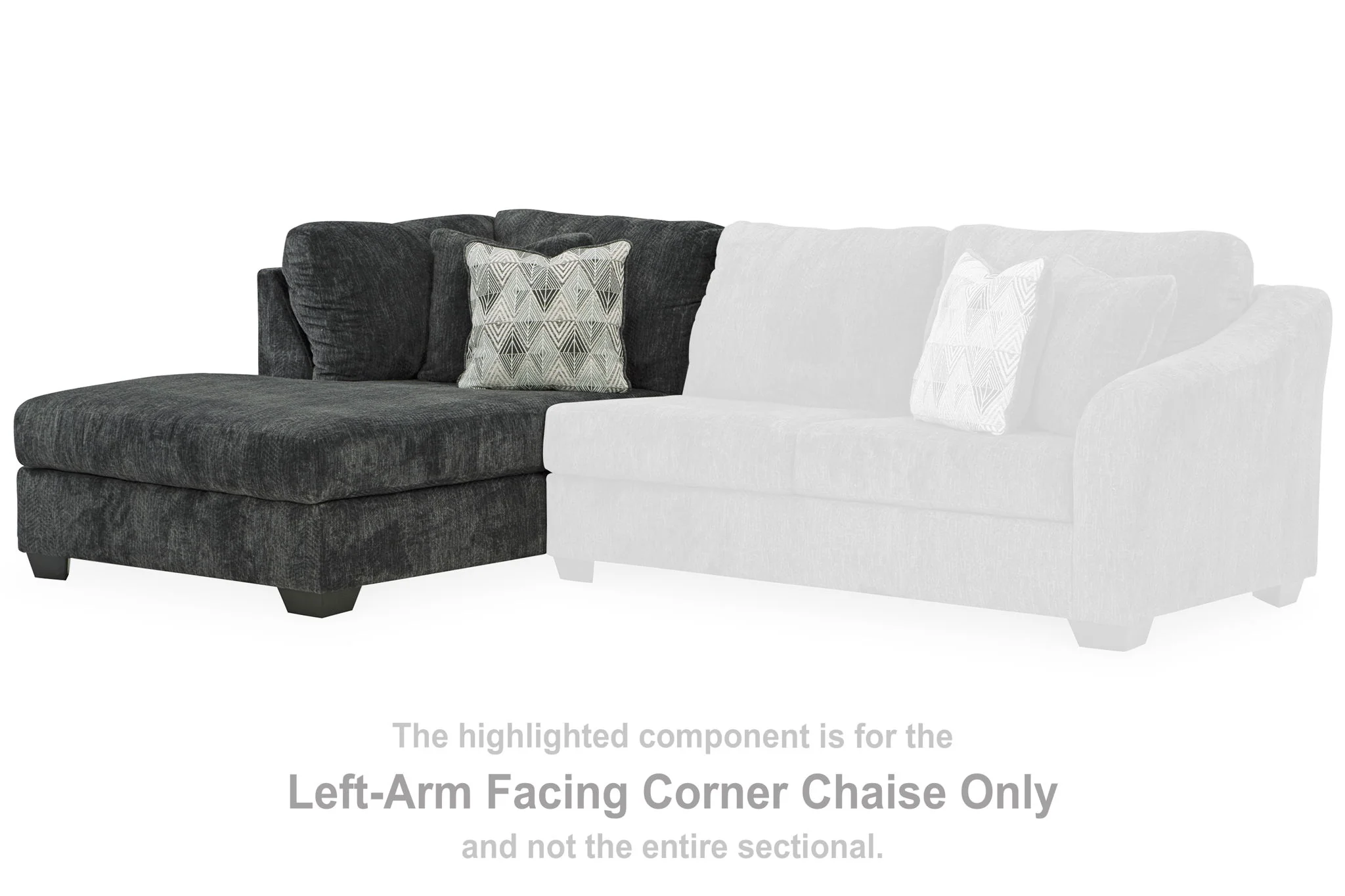 Biddeford - Laf Corner Chaise - Shadow