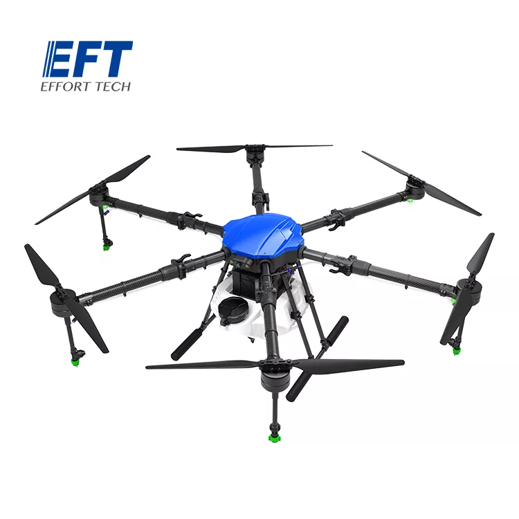 EFT E616P 16L Agriculture Drone - 6 Axis Drone Frame 16L Water Tank Spreader System Sprayer With Hobbywing X8 power, JIYI K++ V2, Skydroid H12, Tattu 12S 22000mAh Battery