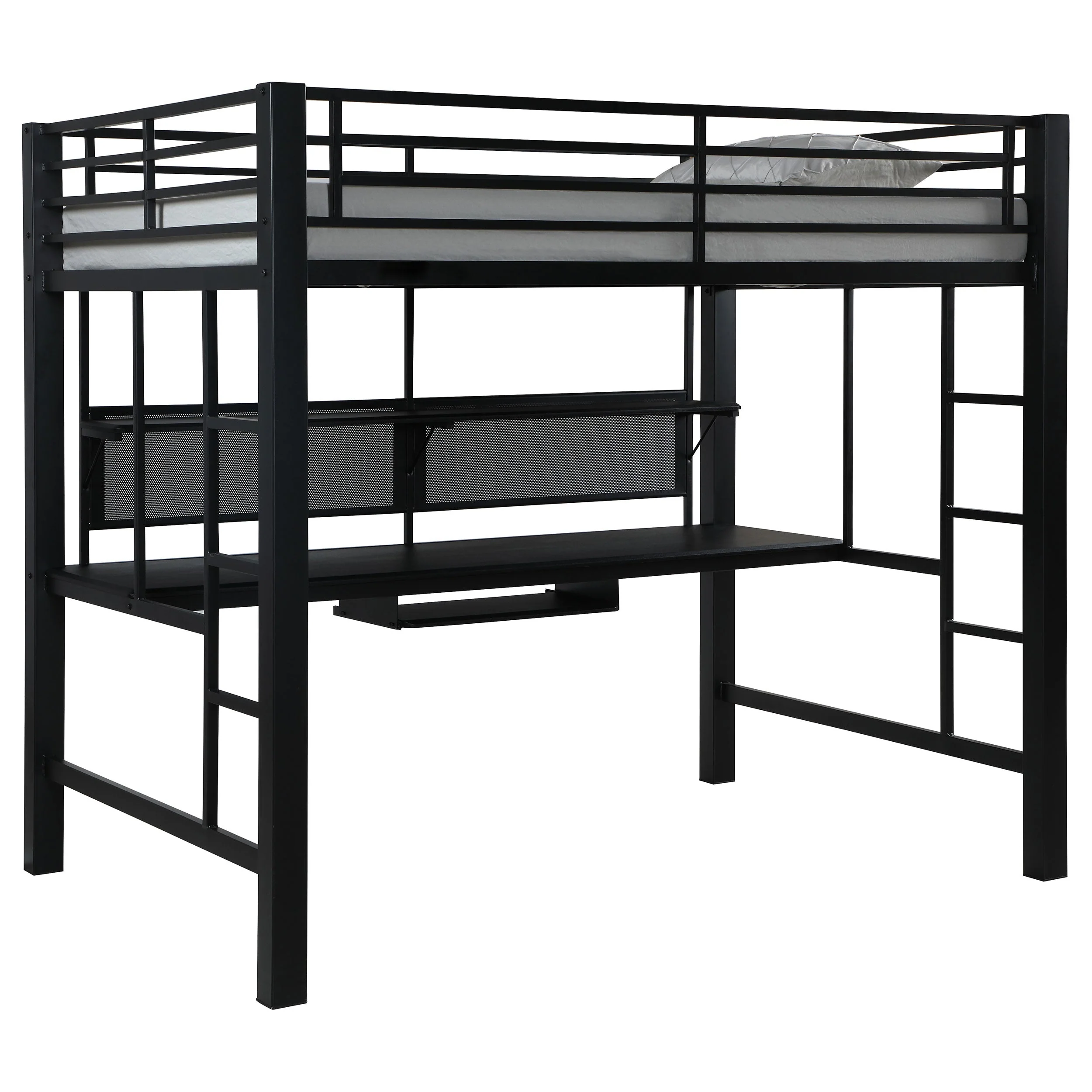 Avalon  Workstation Loft Bed Black