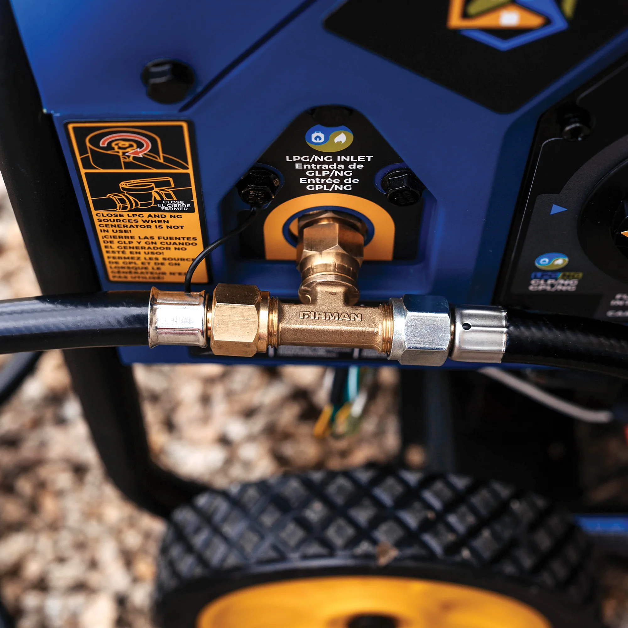 LPG Tank Hose with 3-way fitting