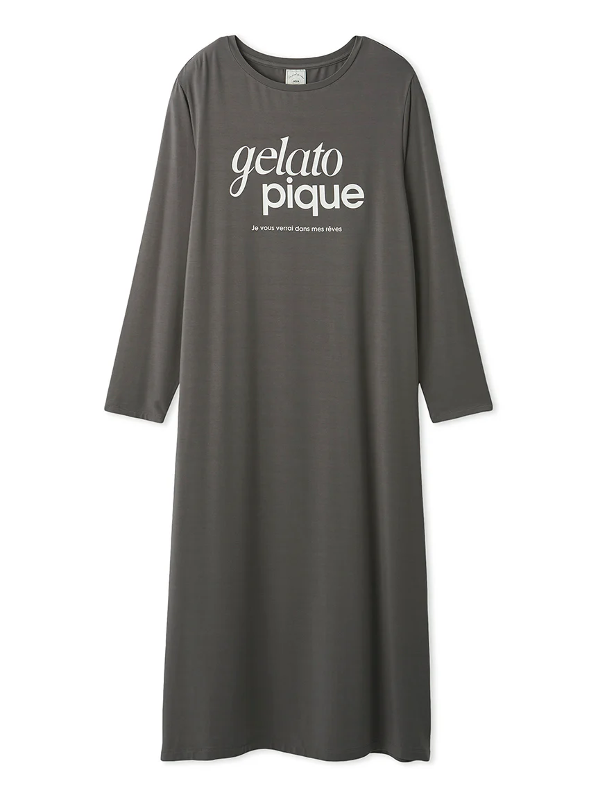 Rayon Simple Logo Dress