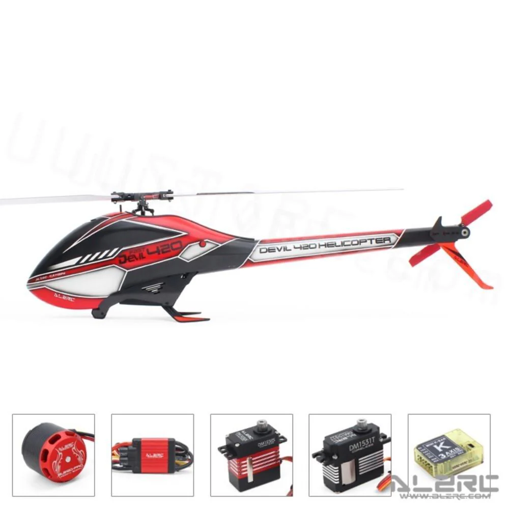 2023 New ALZRC Devil 420 Fast FBL 3D Flying RC Helicopter Super Combo With Motor ESC Servo Gyro RC Model toys