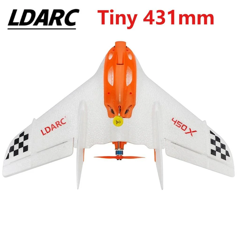 2pcs LDARC TINY WING 450X V2 431mm Wingspan EPP Foam RC FPV Airplanes Flying Wing Fixed-Wing Drones Toys