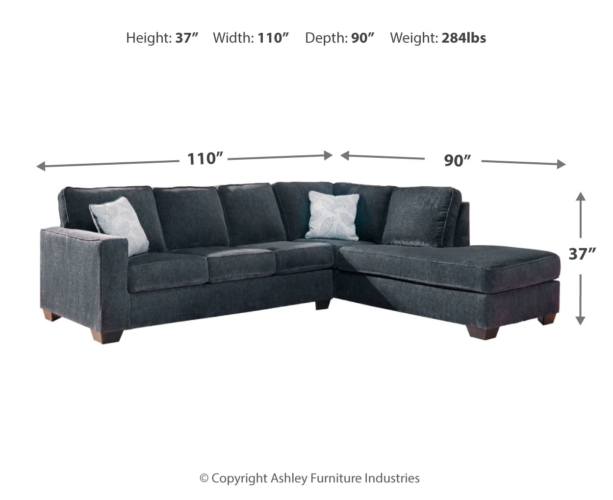 Altari 2-Piece Sleeper Sectional with Chaise