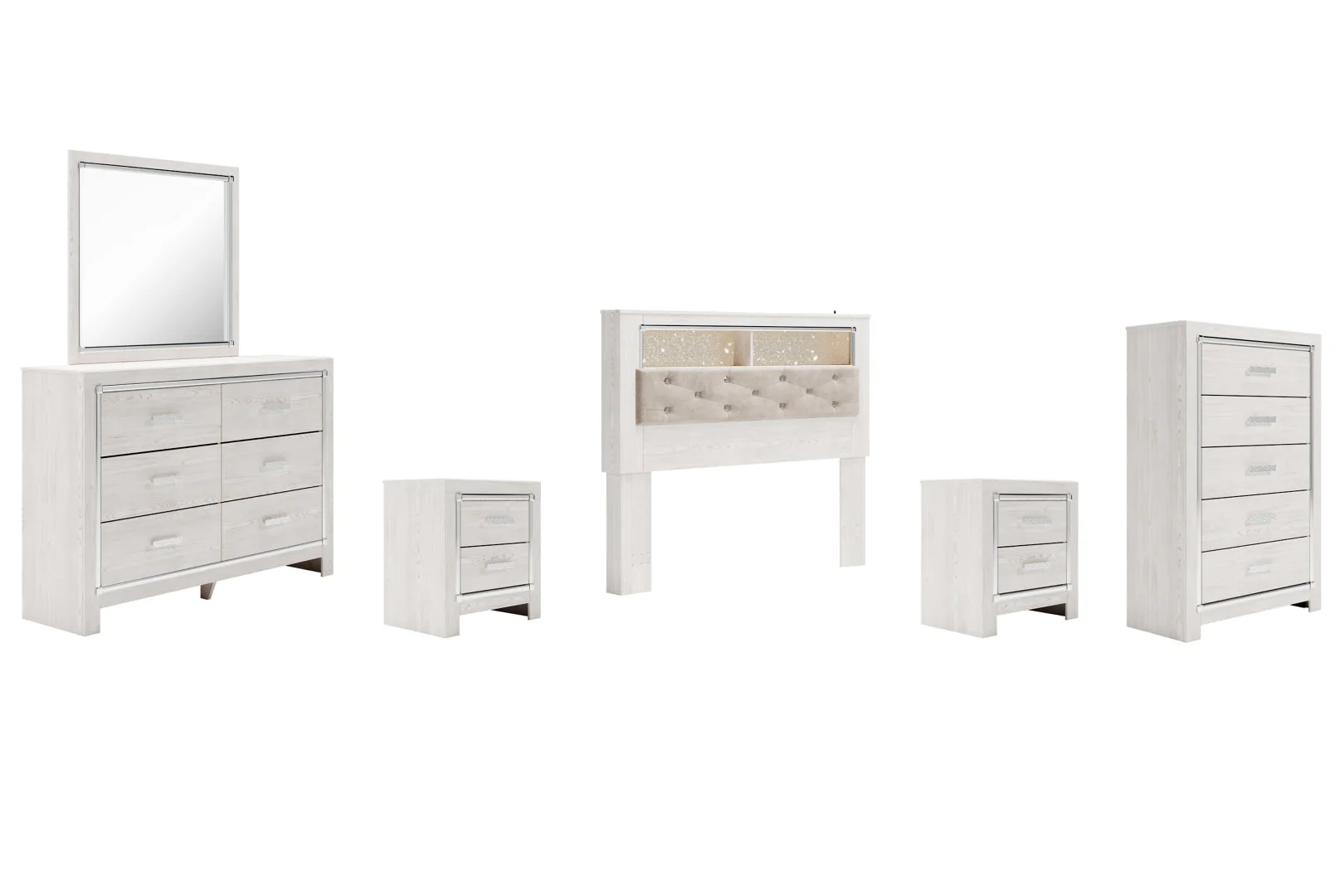 Altyra Panel Bookcase Bedroom Set