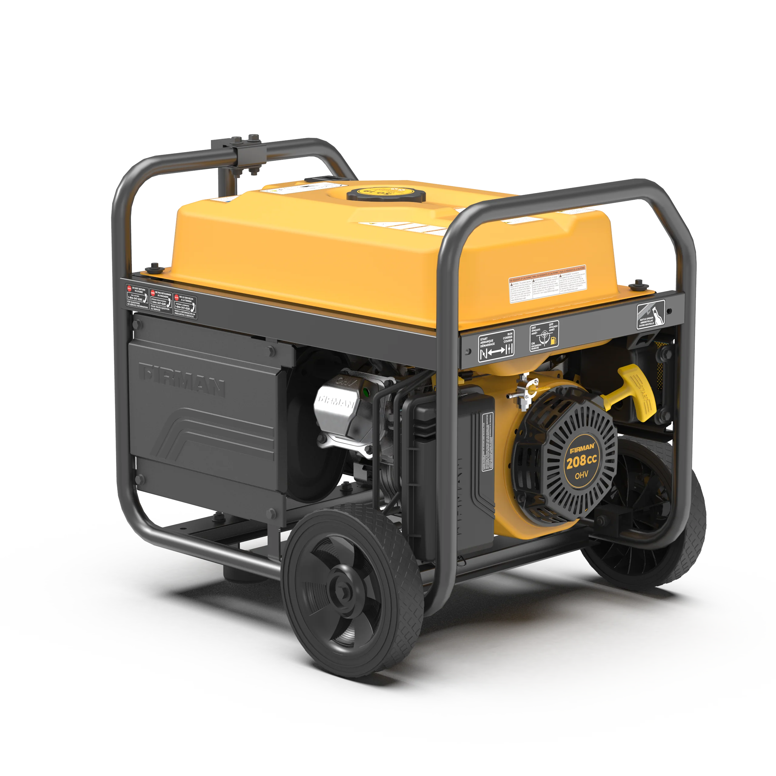 Gas Portable Generator 4450W Recoil Start 120V