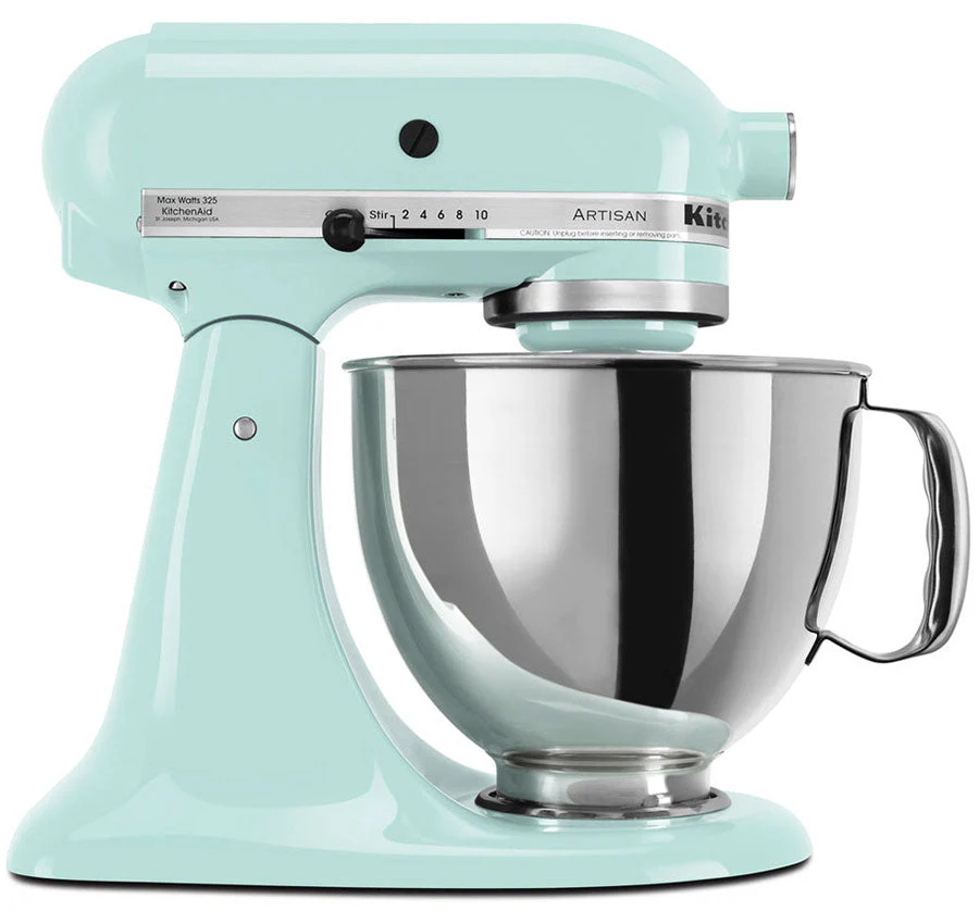 220 Volt KitchenAid 5KSM175PSEIC Artisan Stand Mixer - Ice Blue