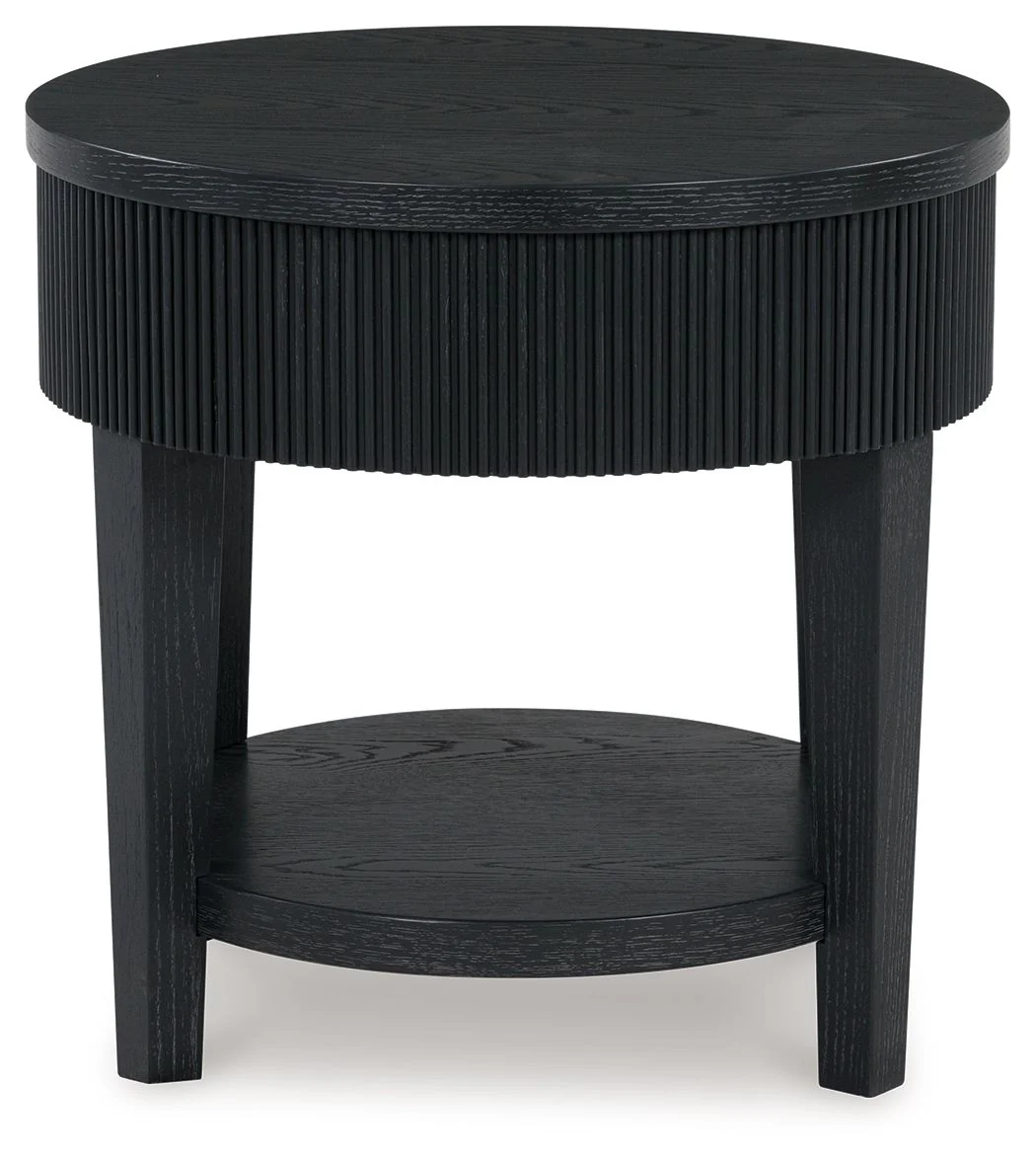 Marstream - Round End Table - Black