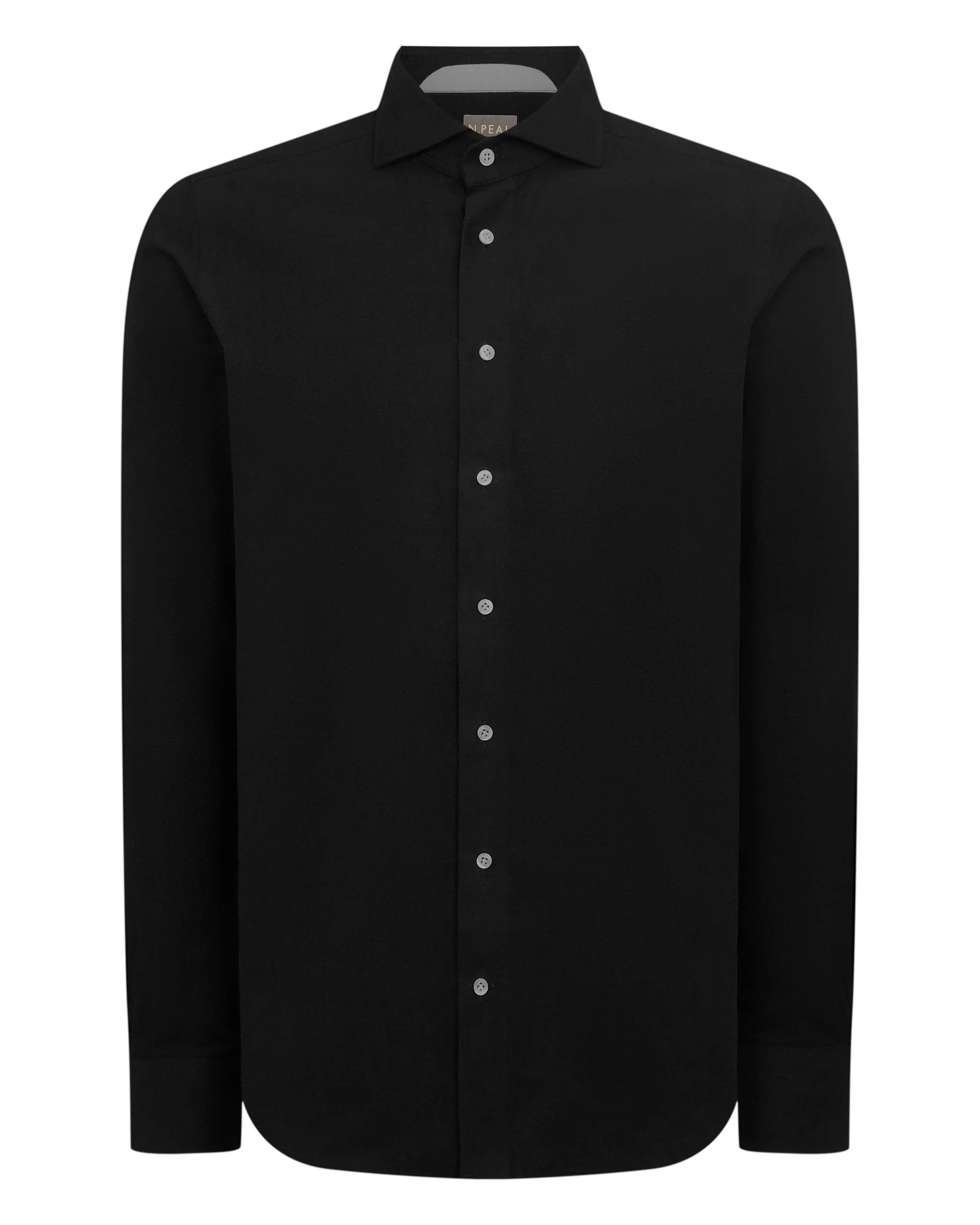 Men's Cannes Soft Cotton Flannel Shirt Black