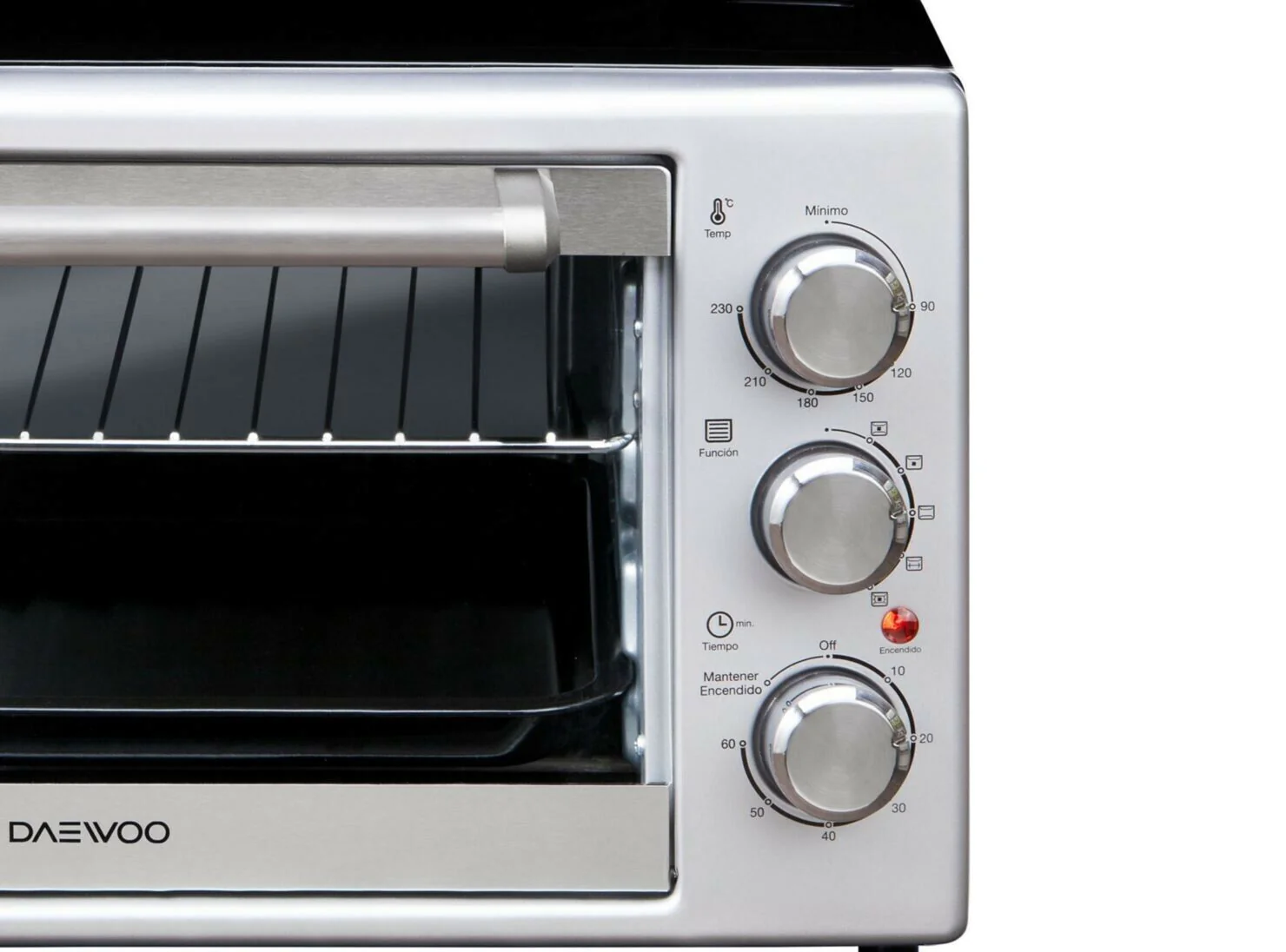 Daewoo 220 volt toaster oven DMO30Q/220v 30 liter Silver / Black  220v 240 volts 50 hz