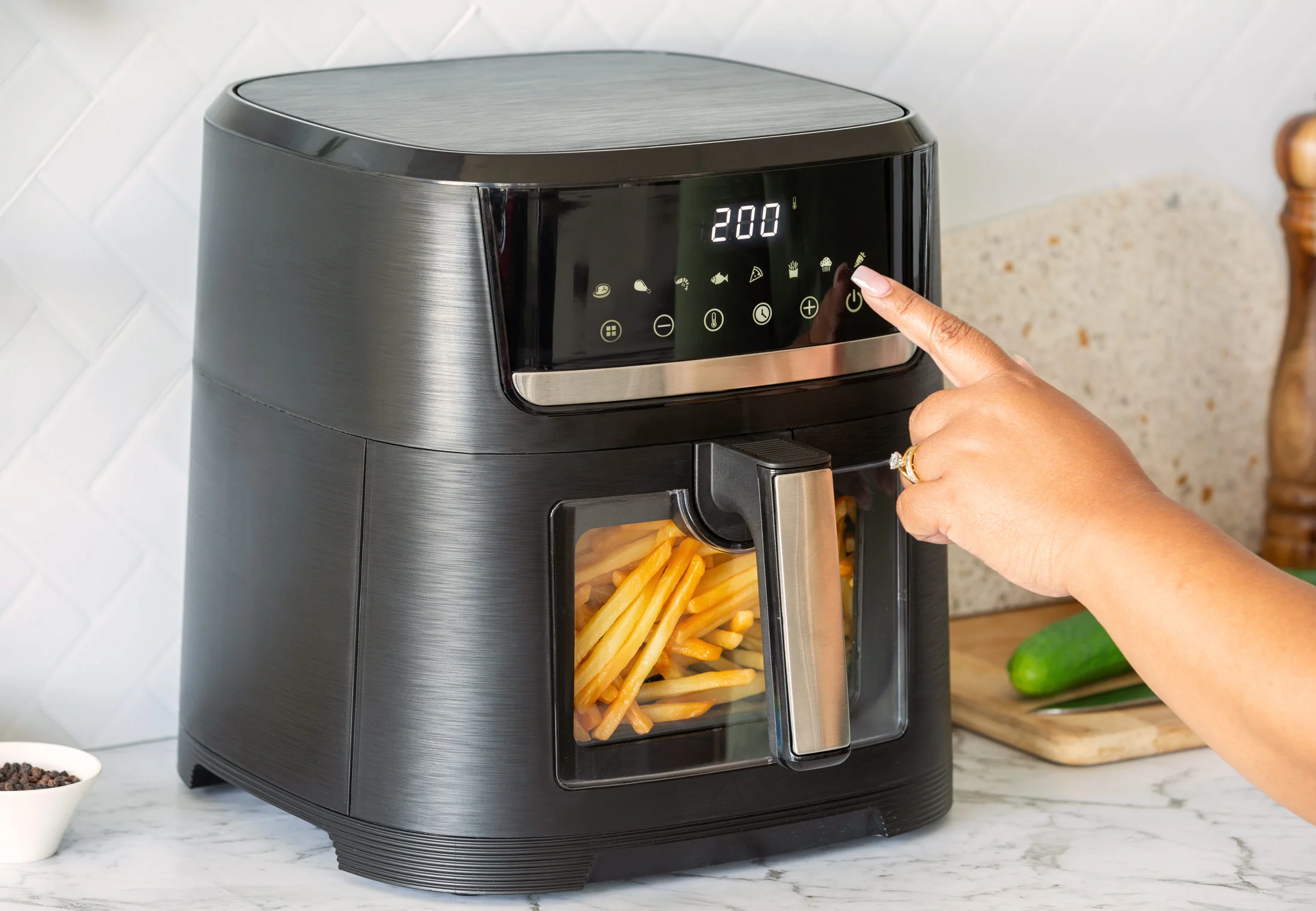 1700 Watts 10L Digital Air Fryer with Viewing Window