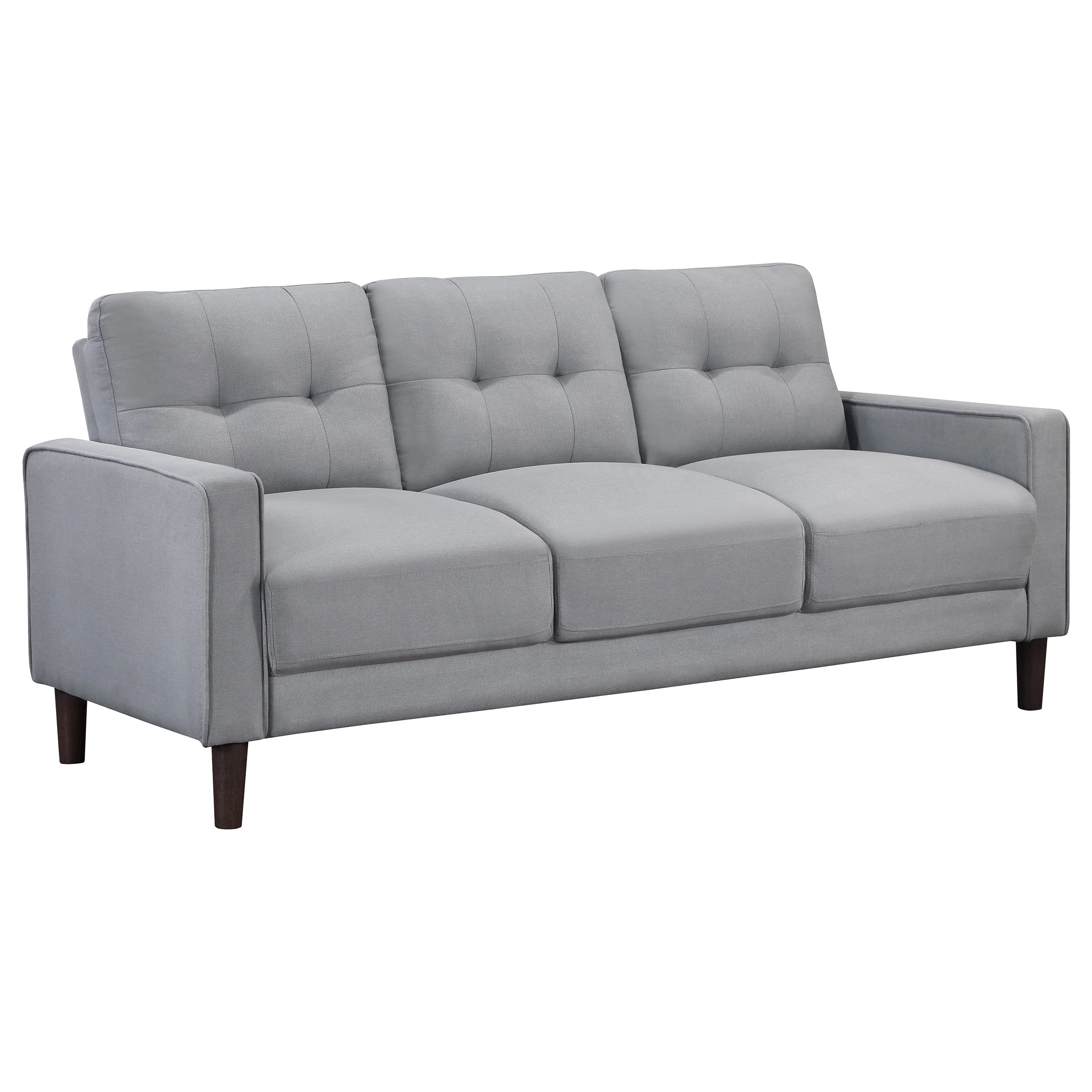 Bowen Upholstered Track Arm Tufted Sofa Beige