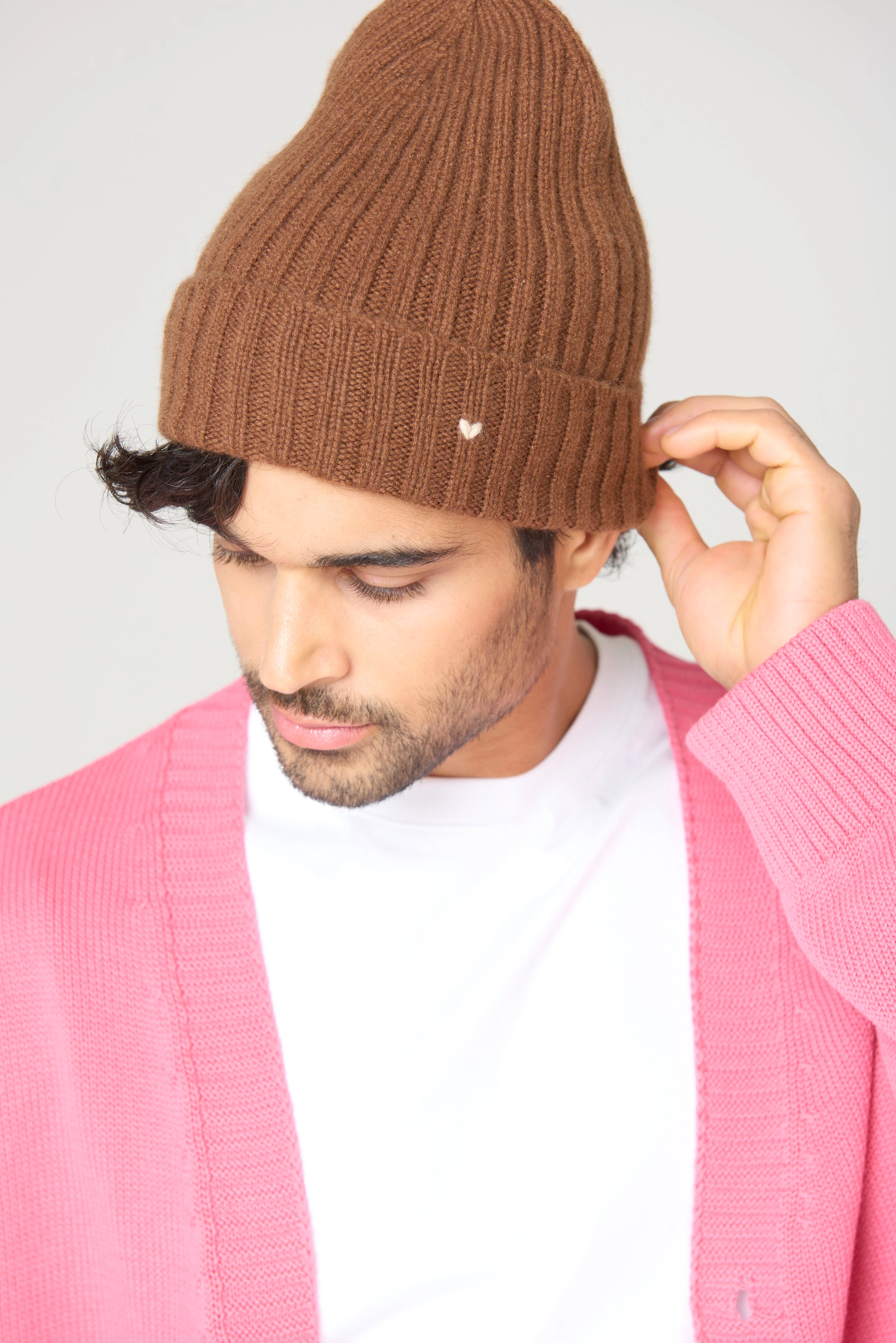 The Rib Beanie – Hazelnut