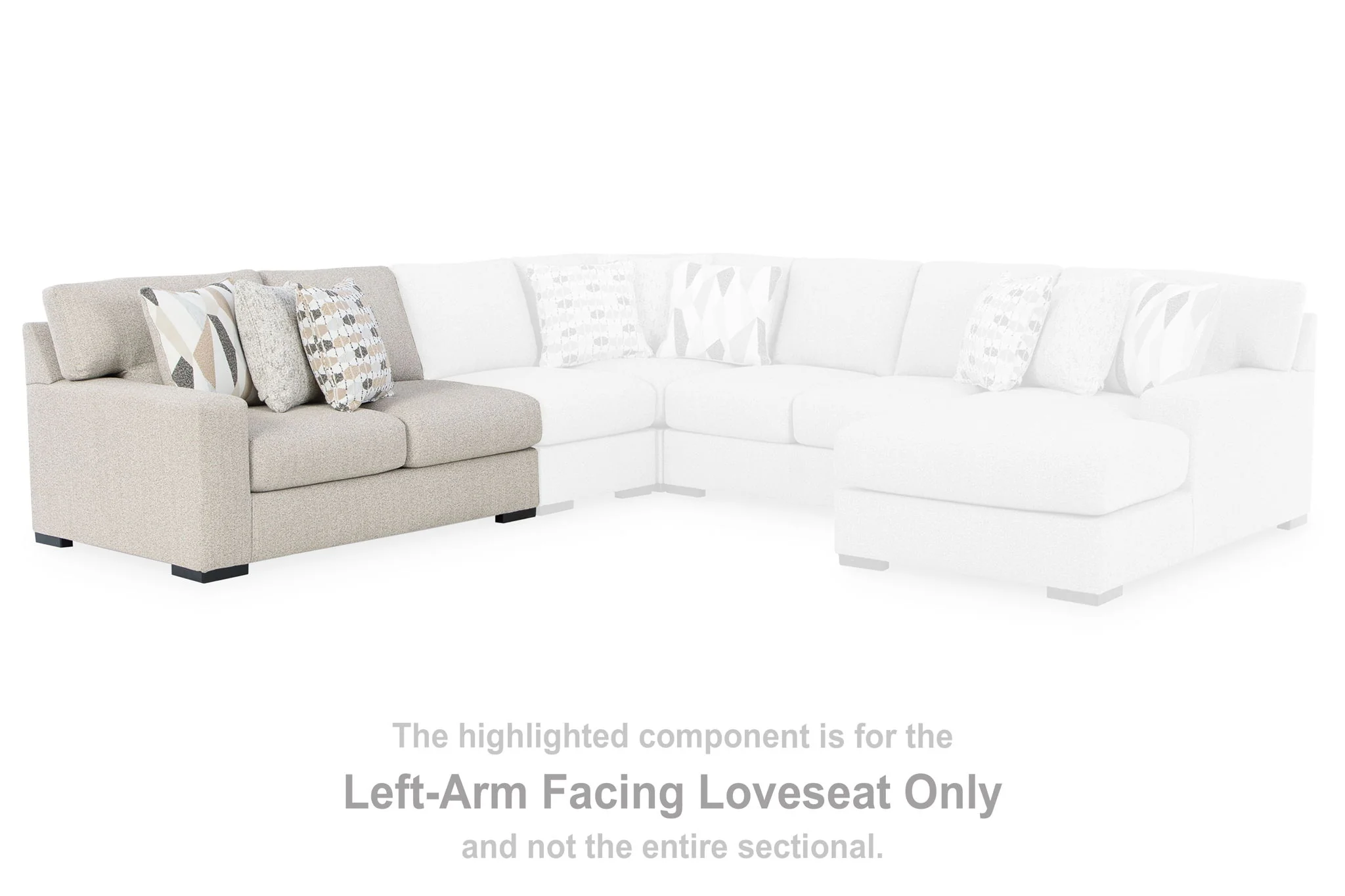 LaureLGrove - LAF Loveseat - Pebble
