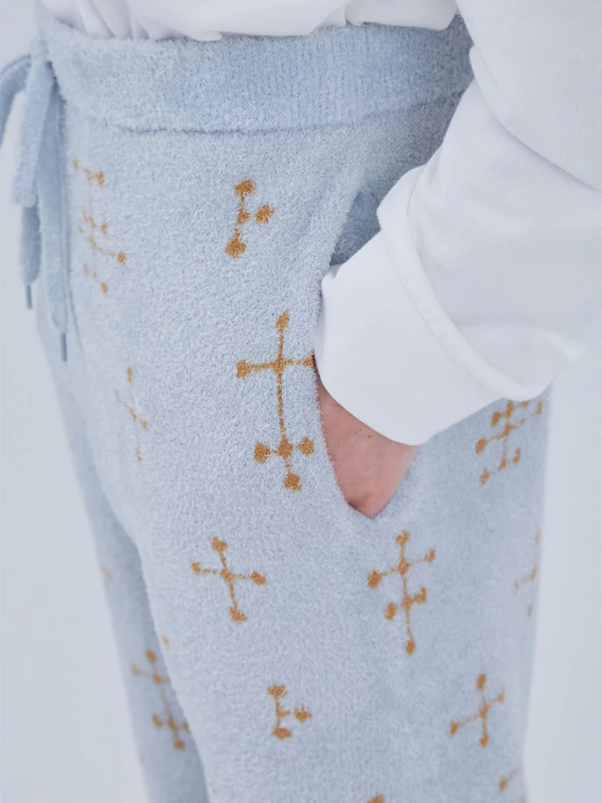 EAMES MENS Smoothie Jacquard Fluffy Long Pants