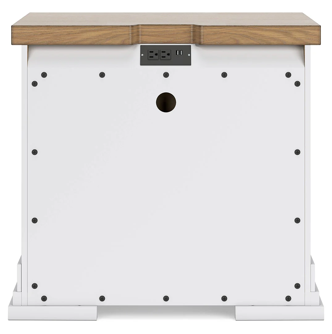 Ashbryn Three Drawer Night Stand