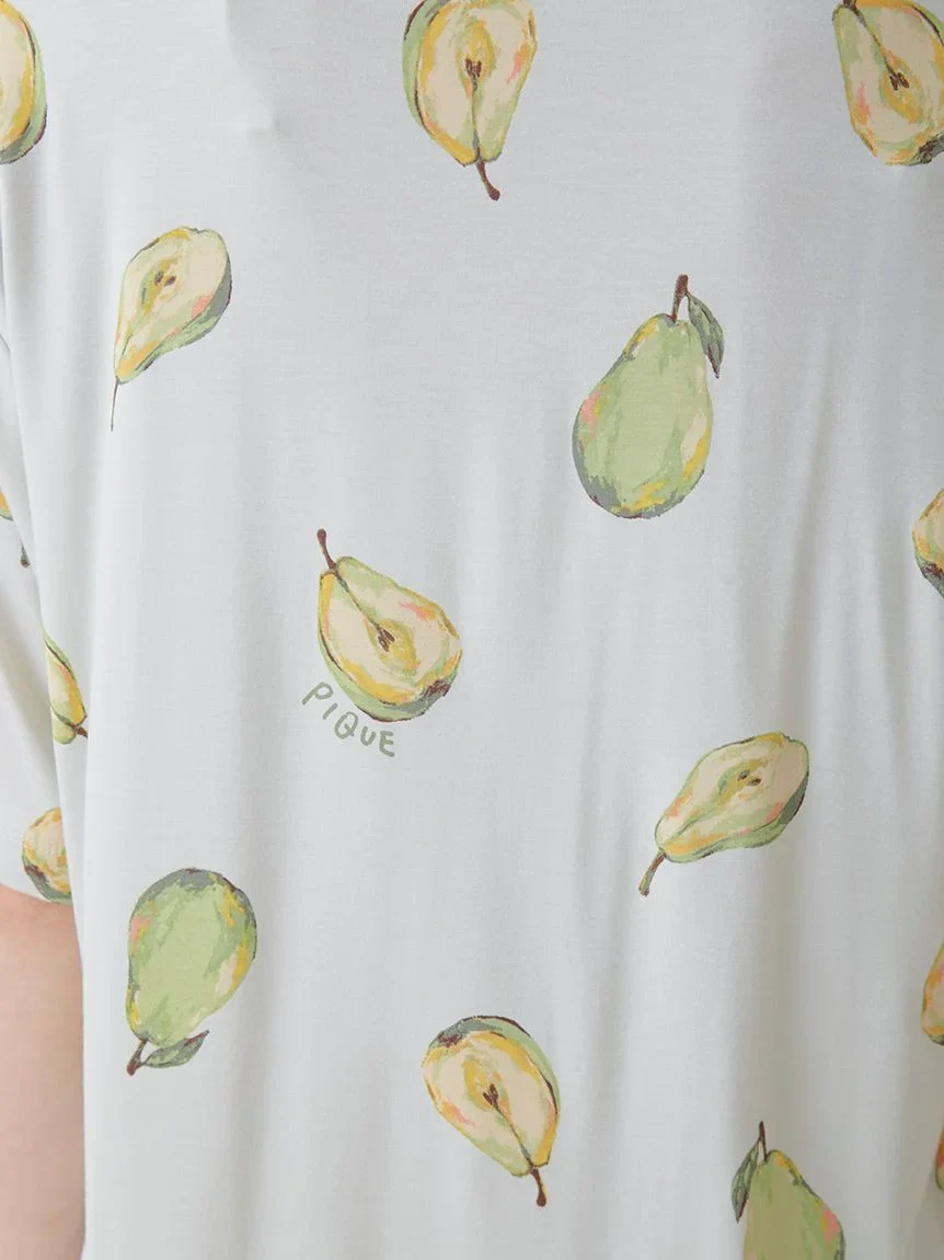 Fruit Pattern Pajama Sleep Shirt