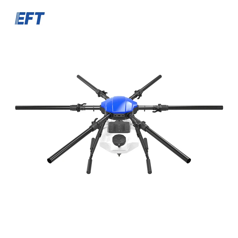 EFT E620P 20L Agriculture Drone - 6-Axis Agri Drone Frame 20L Water Tank Spray and 8L Spreader Hobbywing X9, JIYI K++ V2, Skydroid H12, Tattu Pro 22000mAh Battery