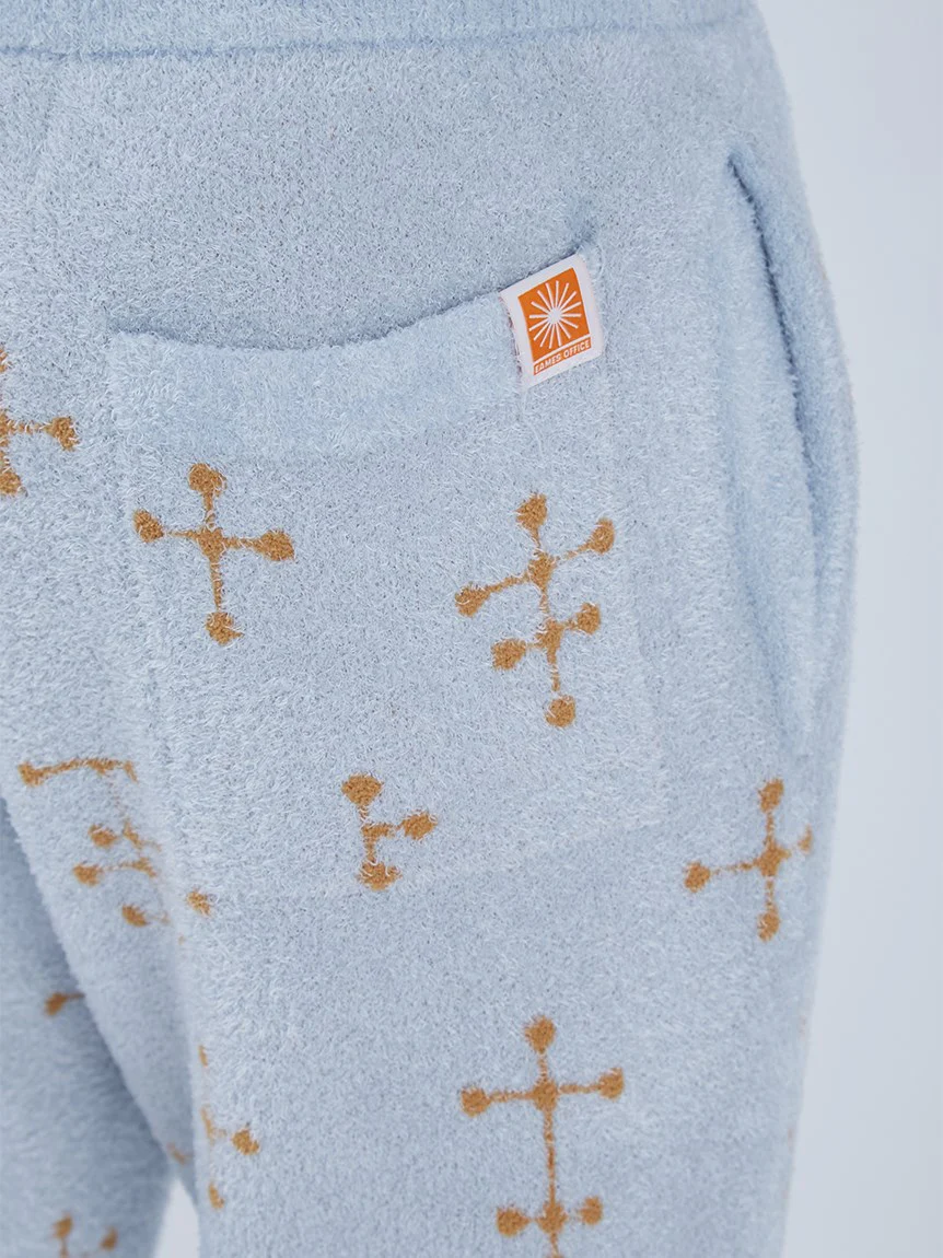 EAMES MENS Smoothie Jacquard Fluffy Long Pants