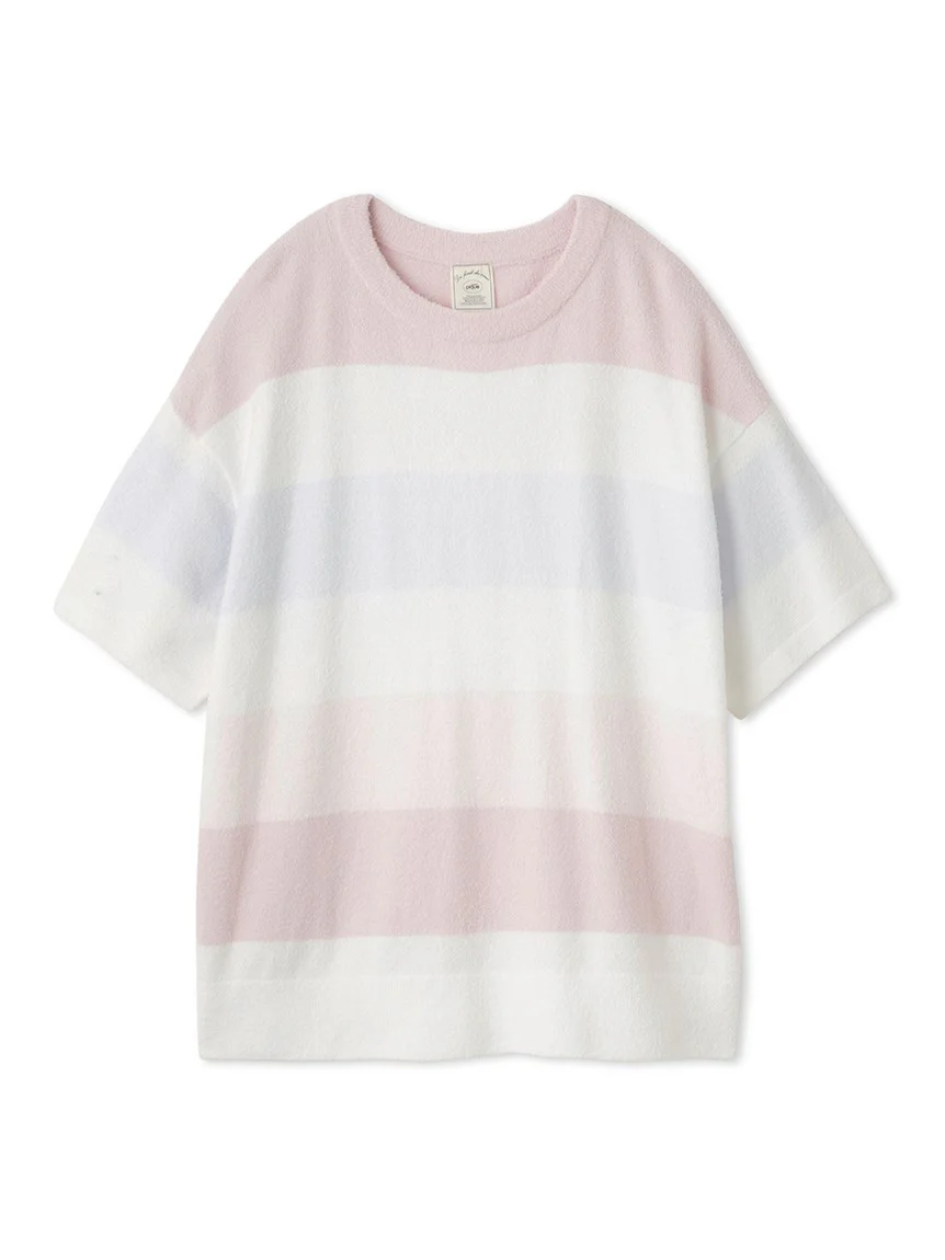 Smoothie Family Border Short-Sleeved Pullover