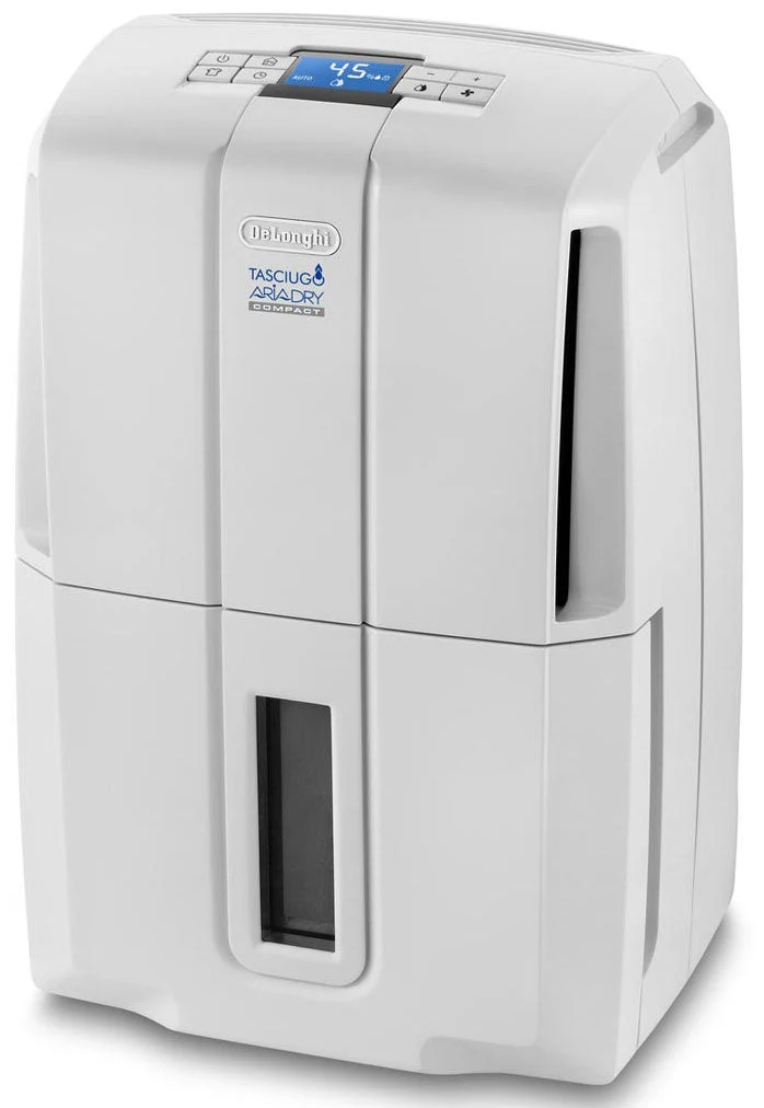 DeLonghi DDS25 Ariadry Dehumidifier w/Air Filtration 25-Liter 220 Volts