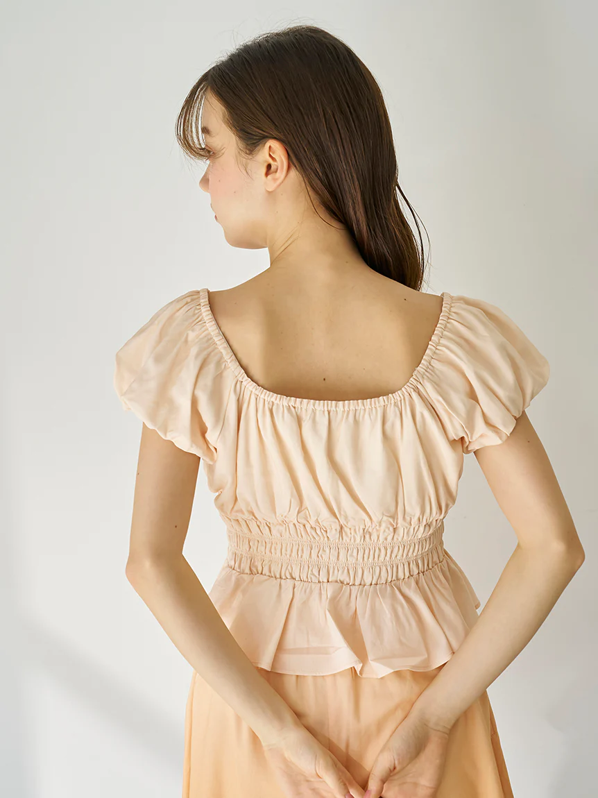 Shirring Gather Pullover