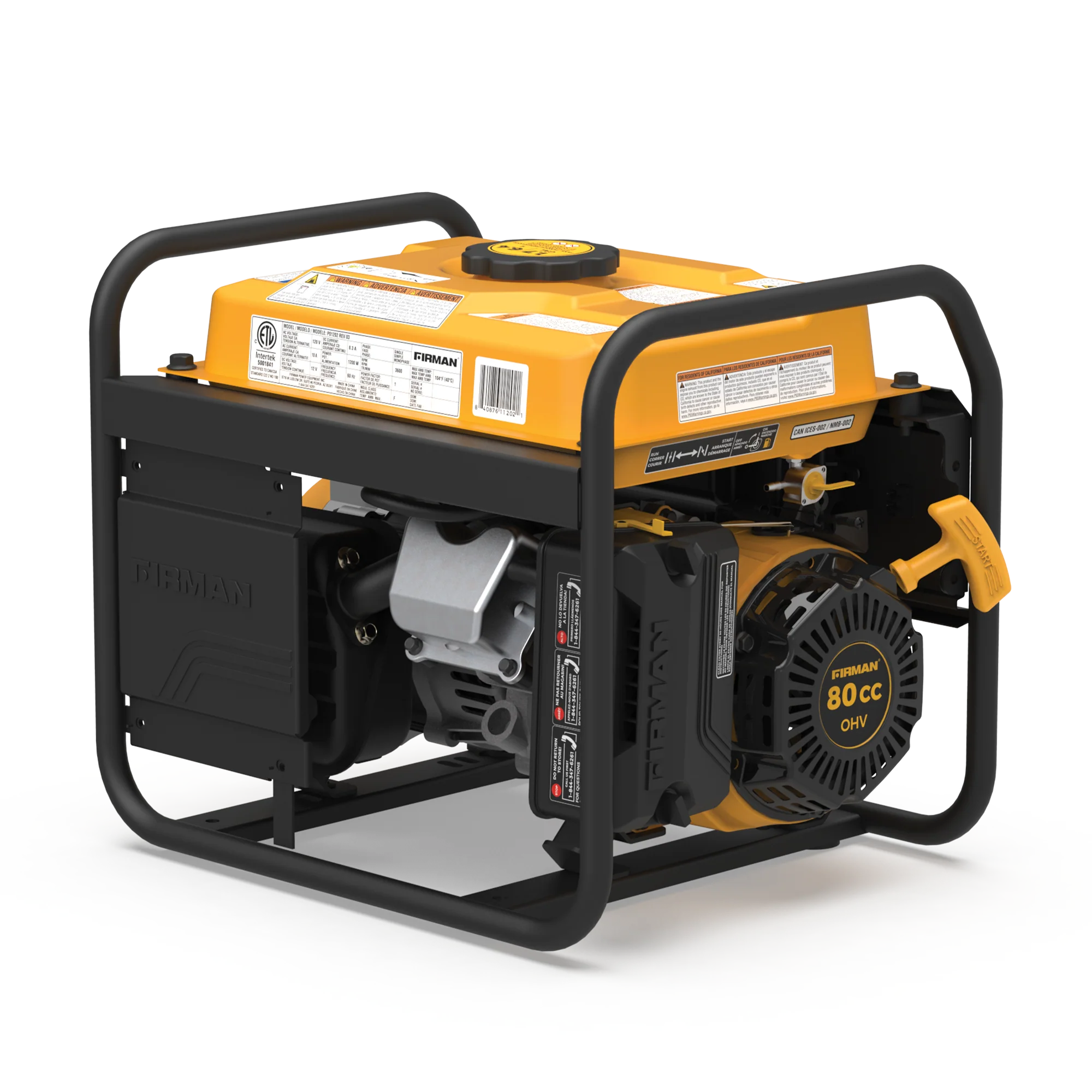 Gas Portable Generator 1500W Recoil Start