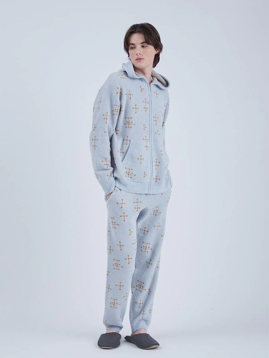 EAMES MENS Smoothie Jacquard Fluffy Long Pants