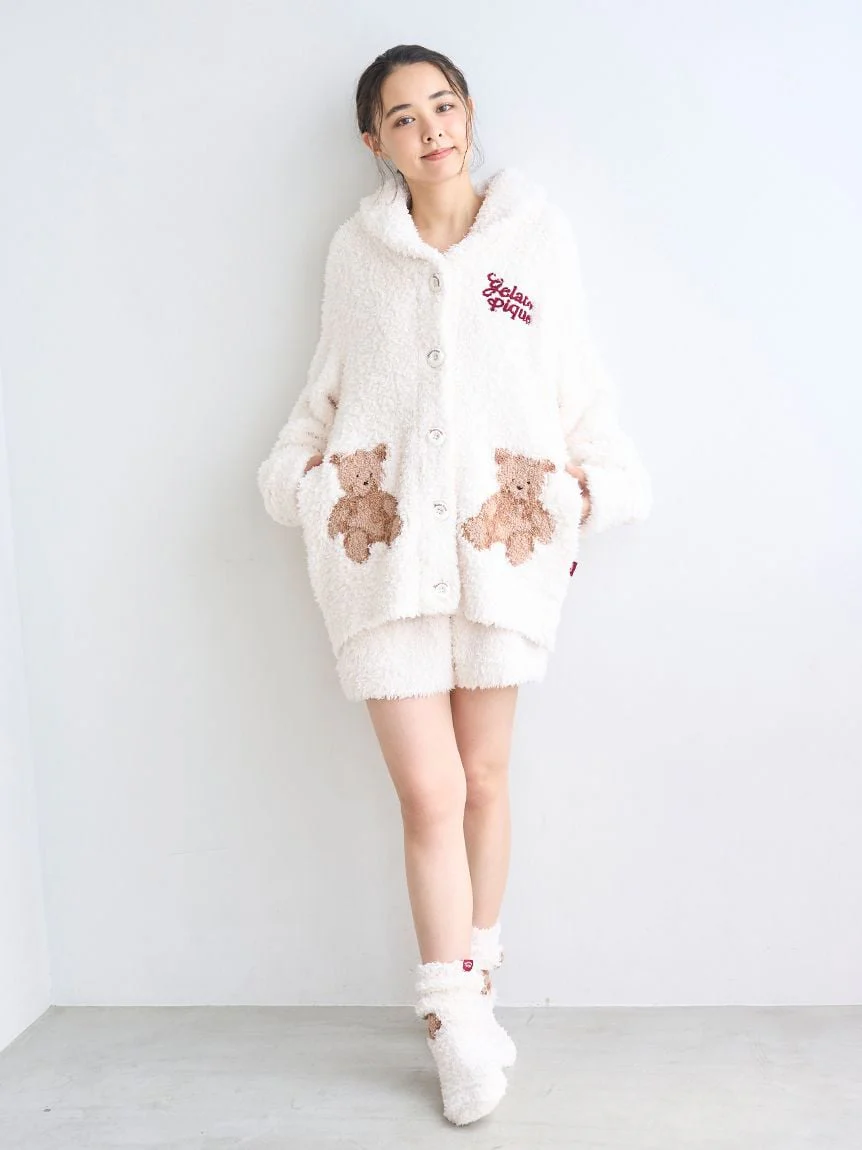 [HOLIDAY] Gelato Snow Bear Jacquard Shawl Cardigan