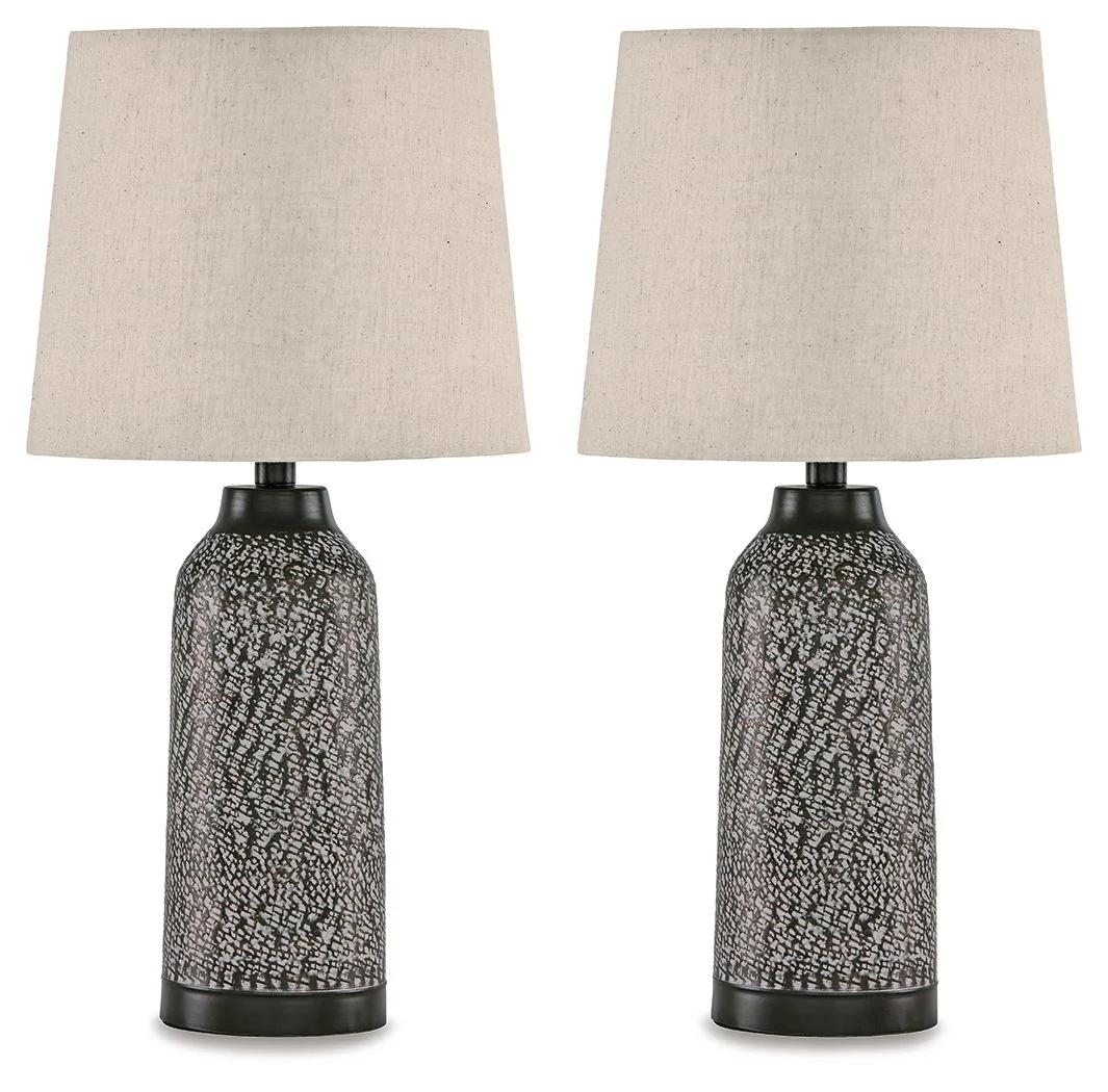 Lanson - Metal Table Lamp (Set of 2) - Antique Bronze Finish
