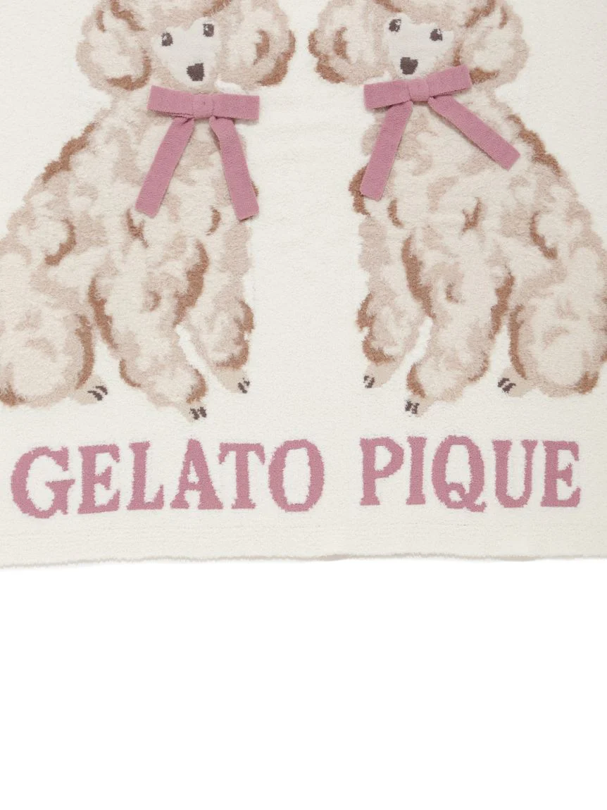 Ribbon Poodle Jacquard Blanket