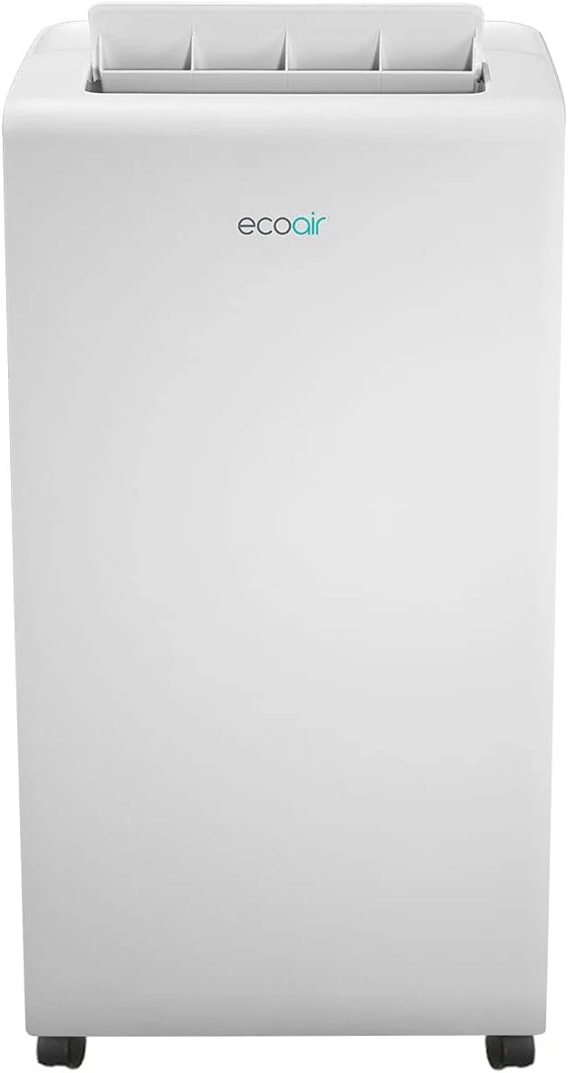 EcoAir 220 volts portable AC Air conditioner 12,000 btu with dehumidifier and purifier filter with Smart App and Remote control Energy saving A+ with window seal CrystalMK2-12