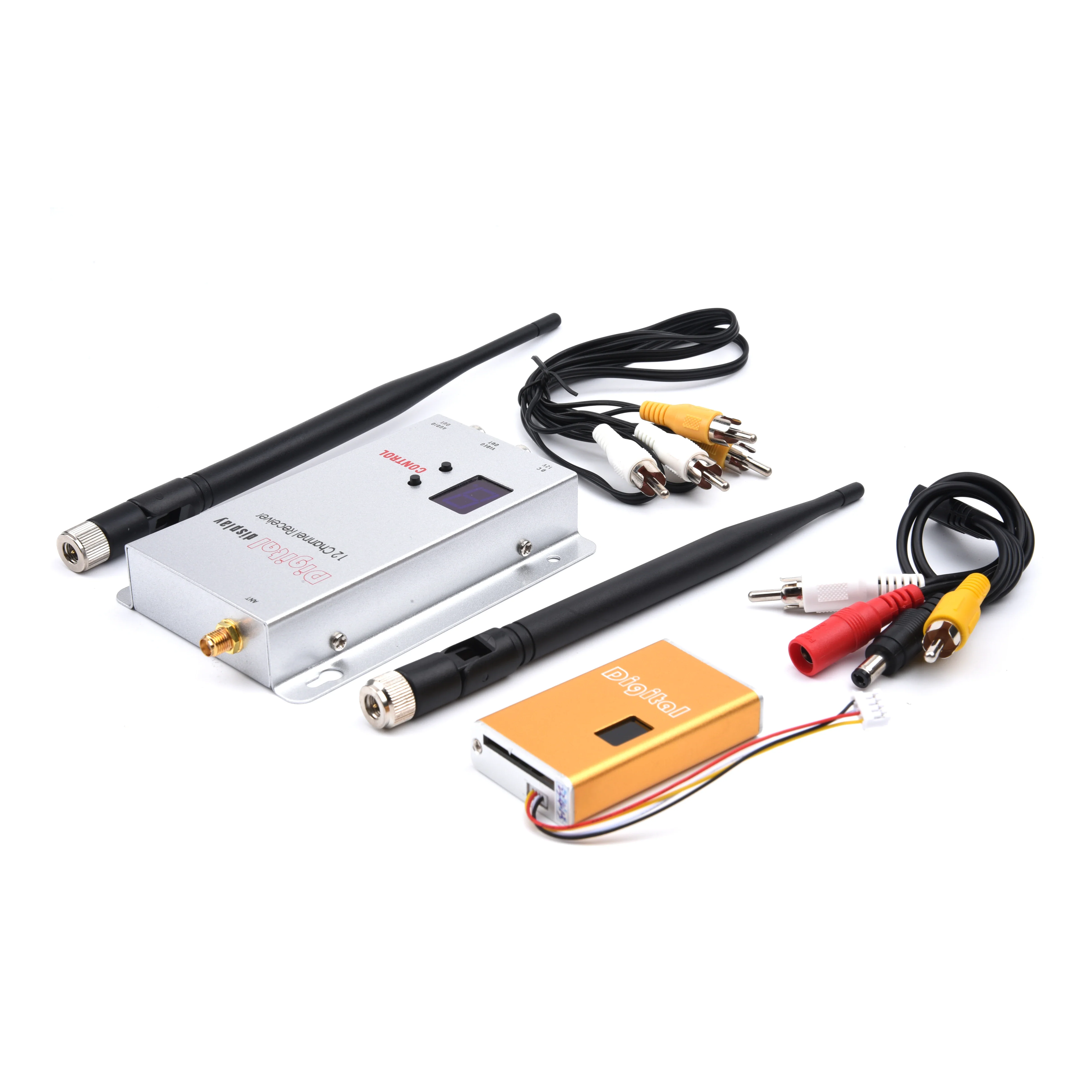 1.2G 5W VTX - Miniature FPV Video Sender 1200Mhz  5000mW Audio Video Wireless Transmitter and Receiver LOS Long Distance