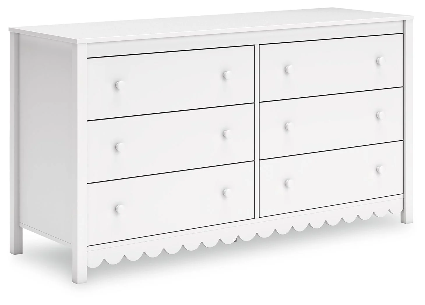 Hallityn - Six Drawer Dresser - White