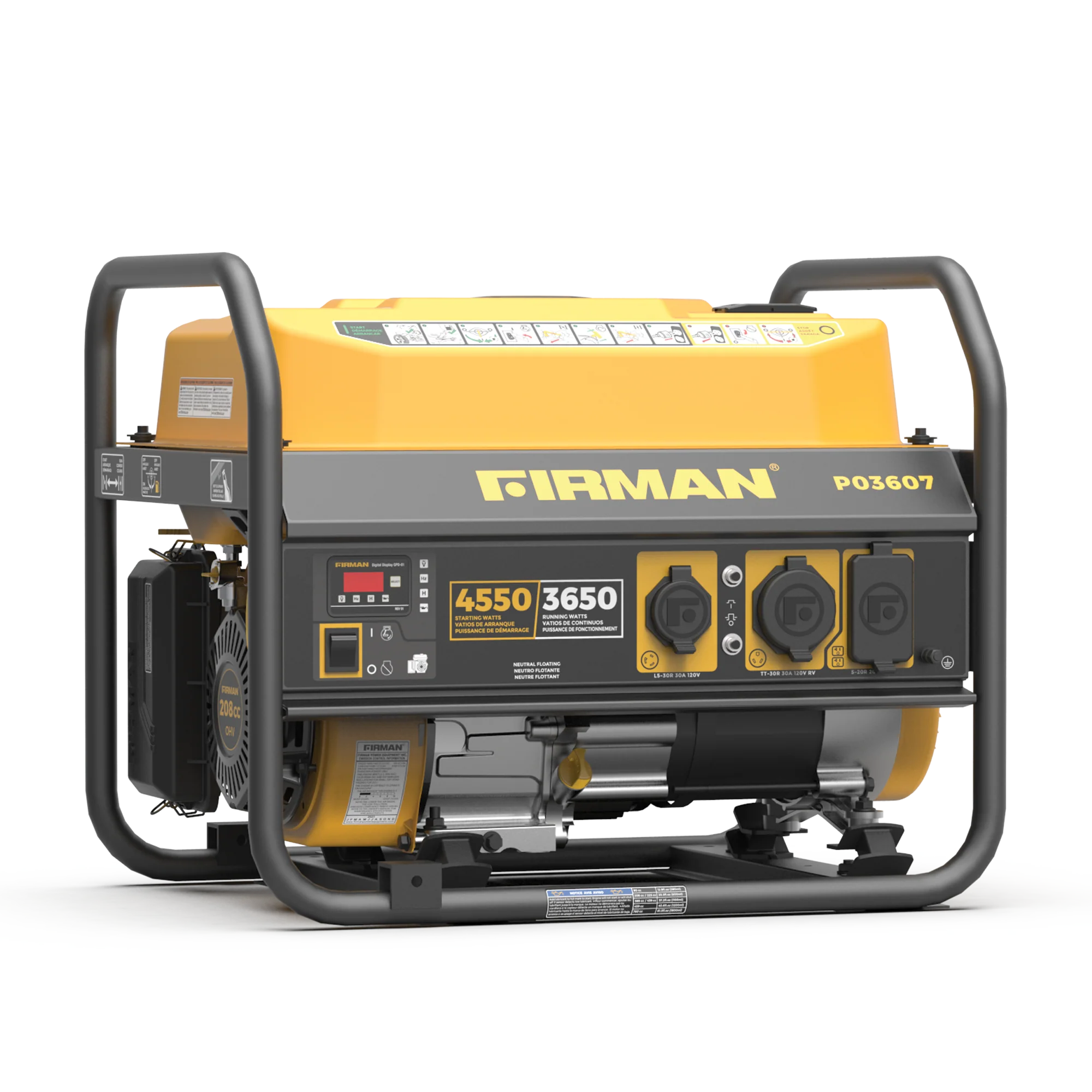 Gas Portable Generator 4550W Recoil Start