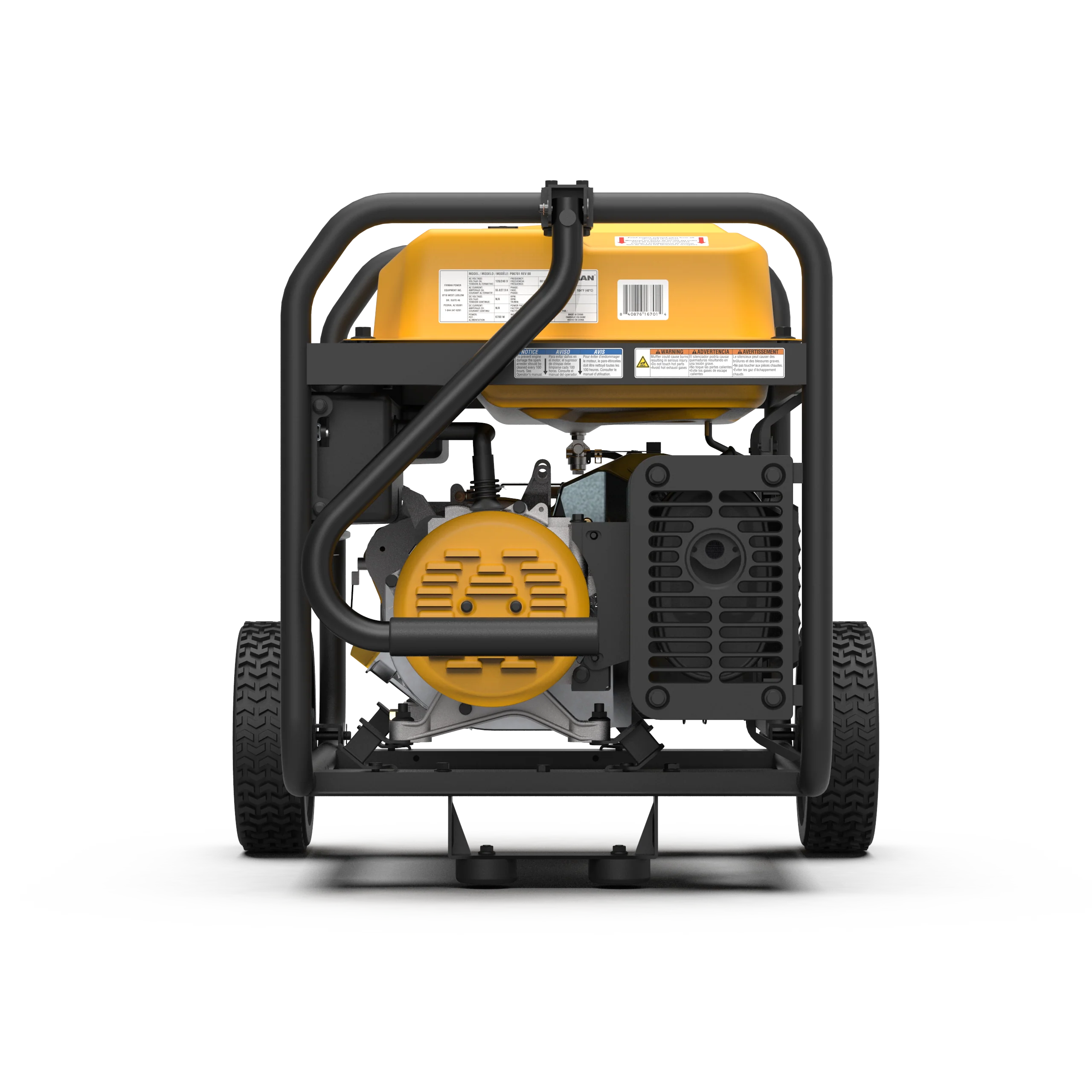 Gas Portable Generator 8375W Recoil Start 120/240V With CO Alert