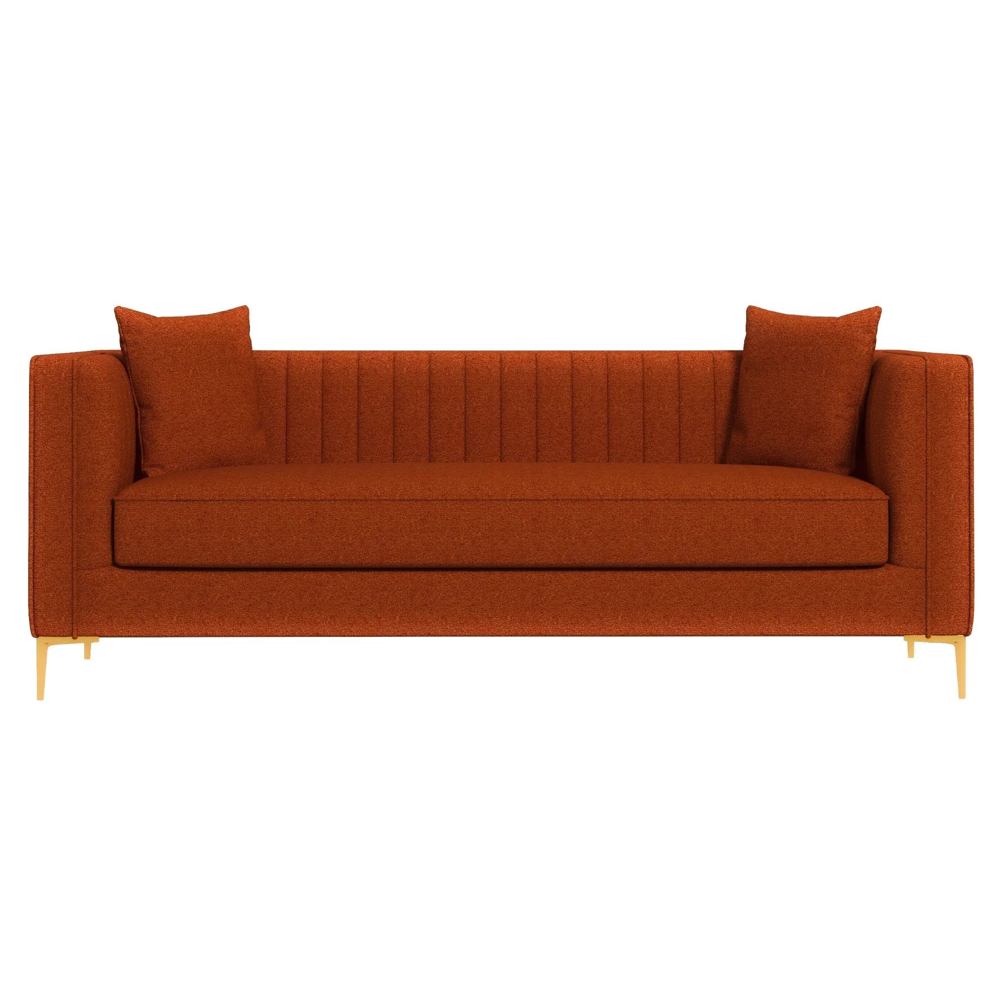 Angelina Red Boucle Sofa 84