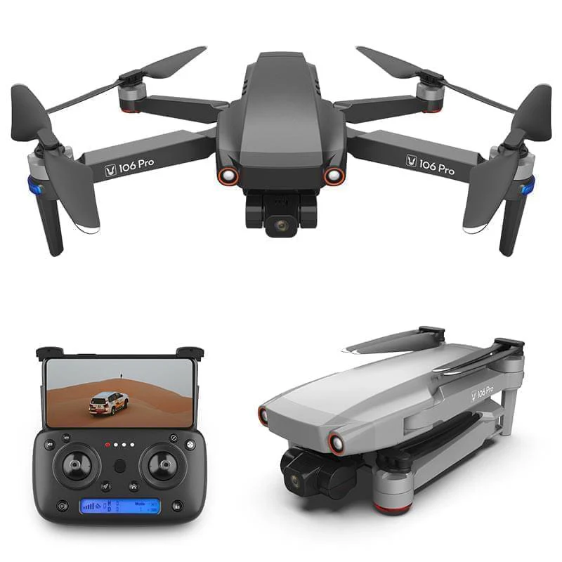 106 Pro Drone - GPS drone 4K HD 3-axis gimbal EIS electronic image stabilization Professional Camera Drone