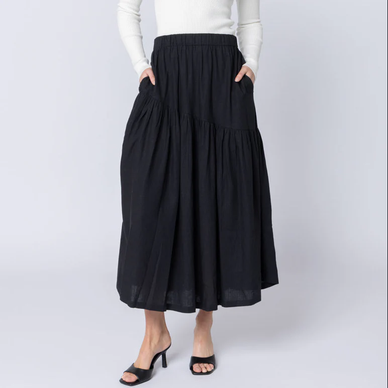 Devine Maxi Skirt - Black (SL3558-5