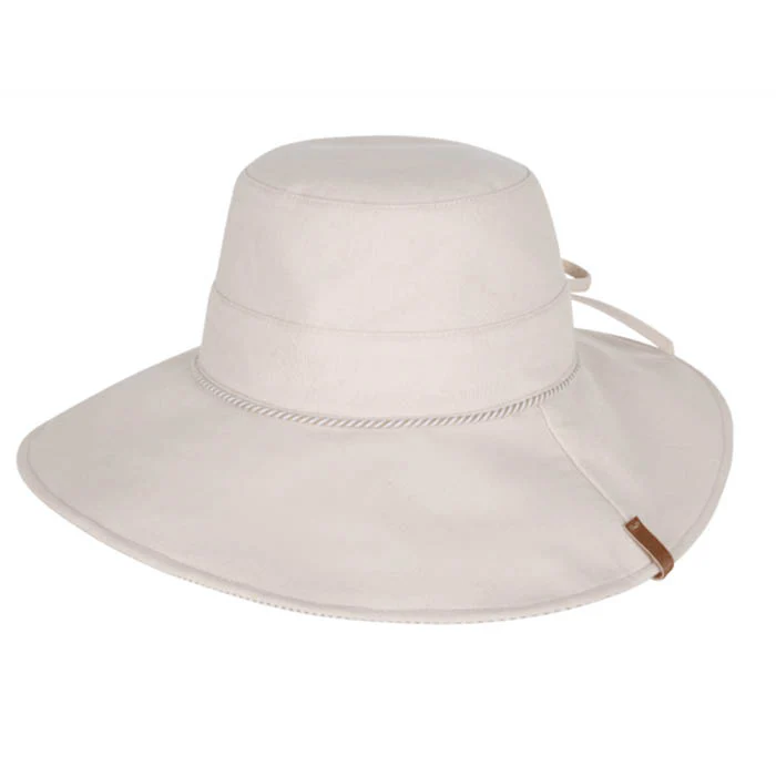 Womens Floppy Hat - Shelly Beach / Natural OS