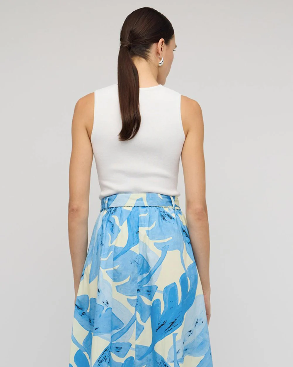 Arden Cutout Knit Top - White