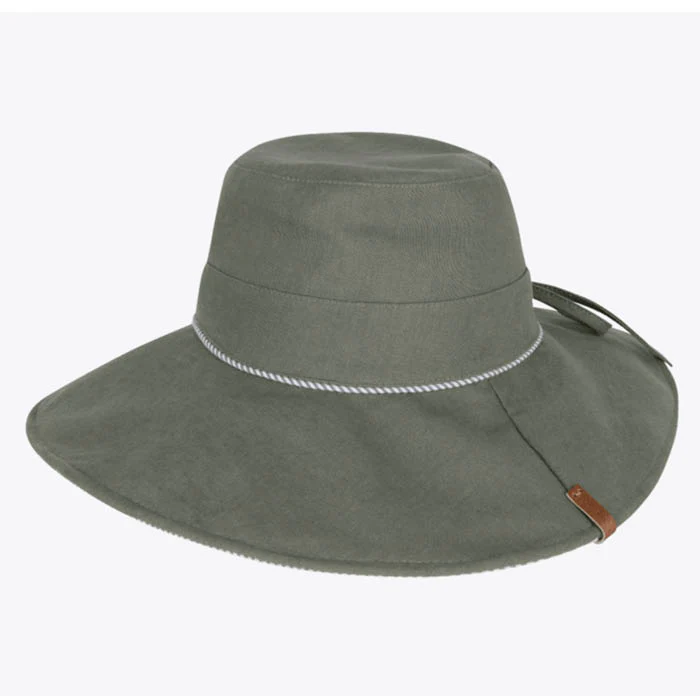 Womens Floppy Hat - Shelly Beach / Olive OS