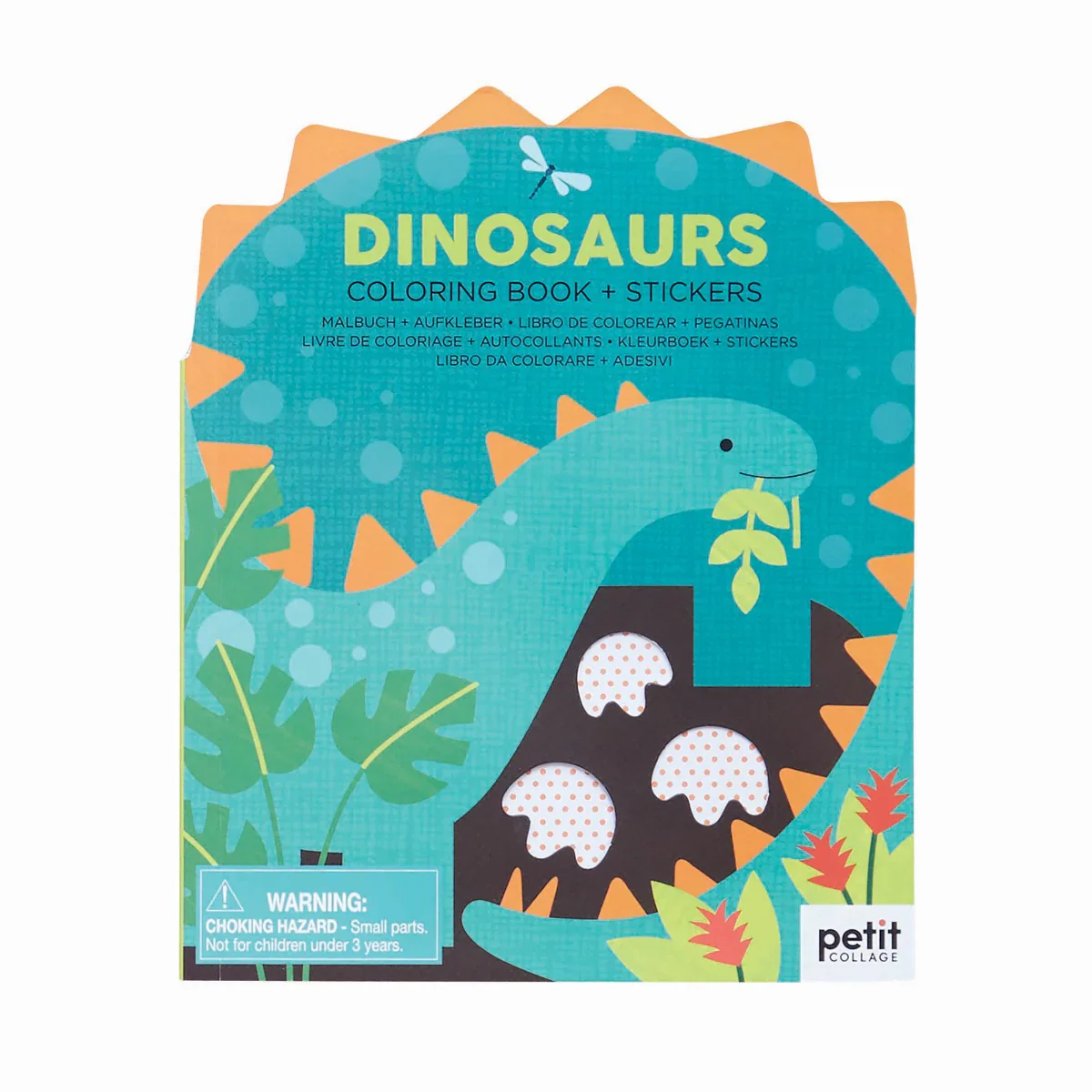 Colouring Book with Stickers - Dinosaurs