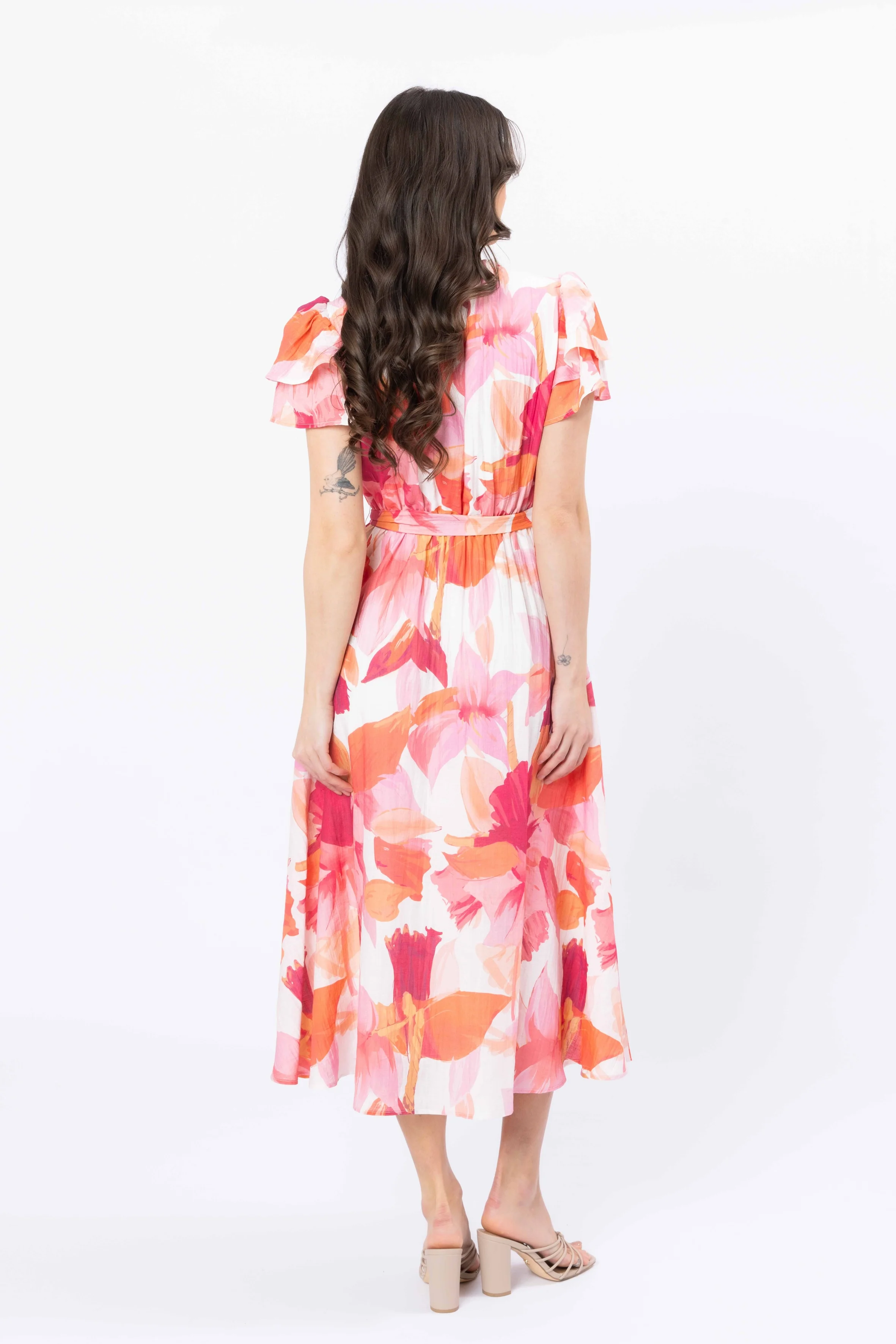 Coastal Maxi Dress - Pink Peach (SL3585-2)