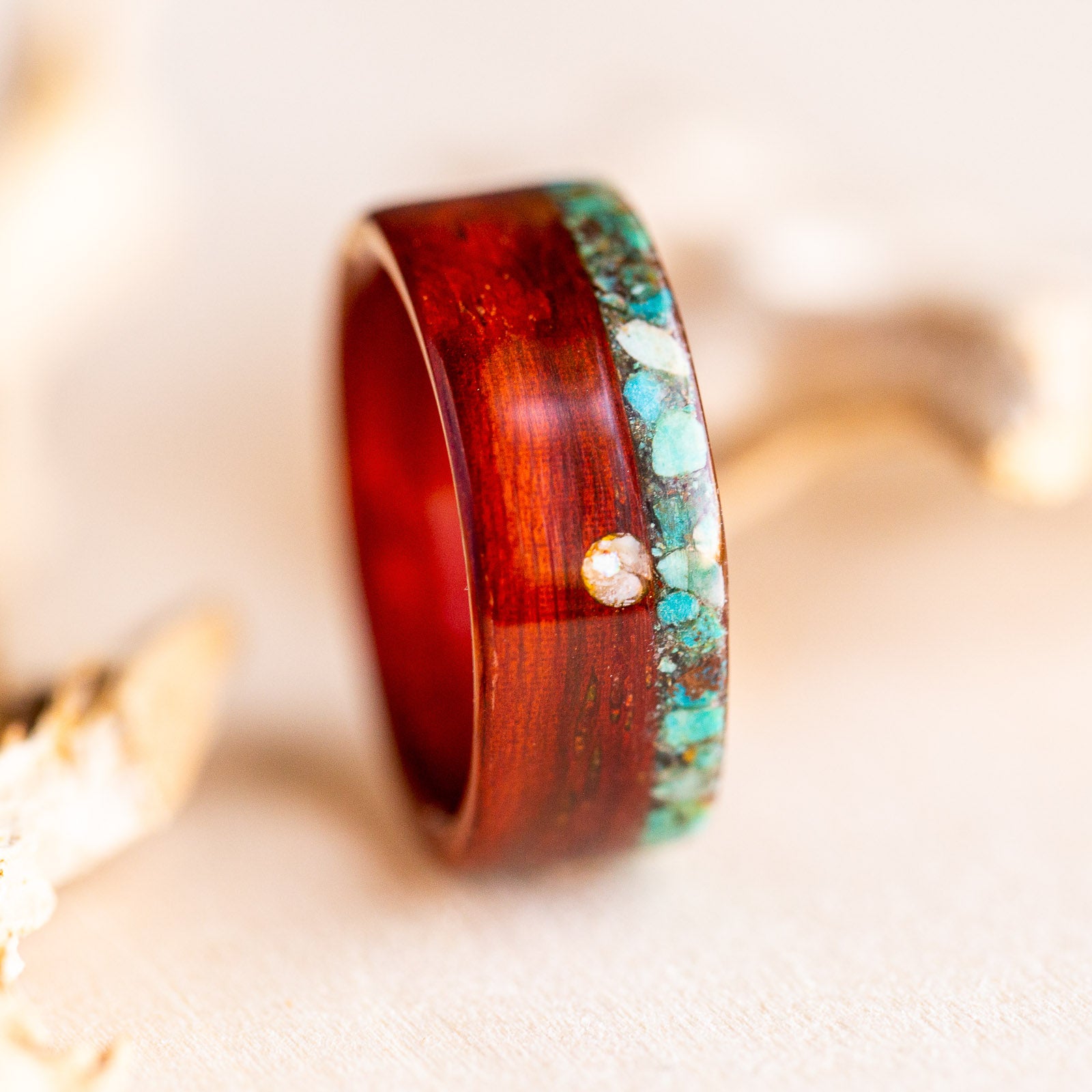 Padauk Sunrise in Chrysocolla