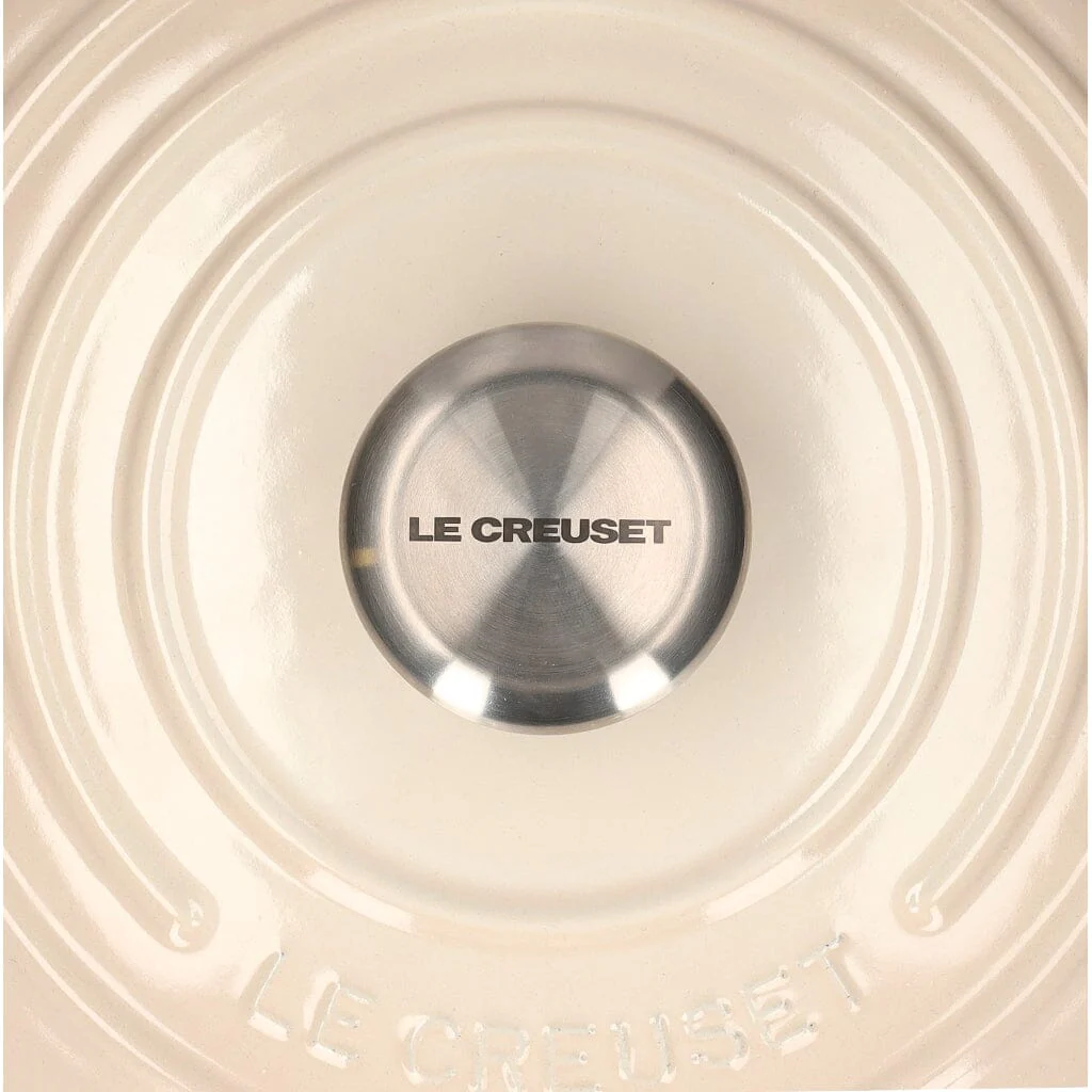 2025 Le Creuset - Sartén para asar / brasear Signature redonda Meringue 24 cm 4.2 l