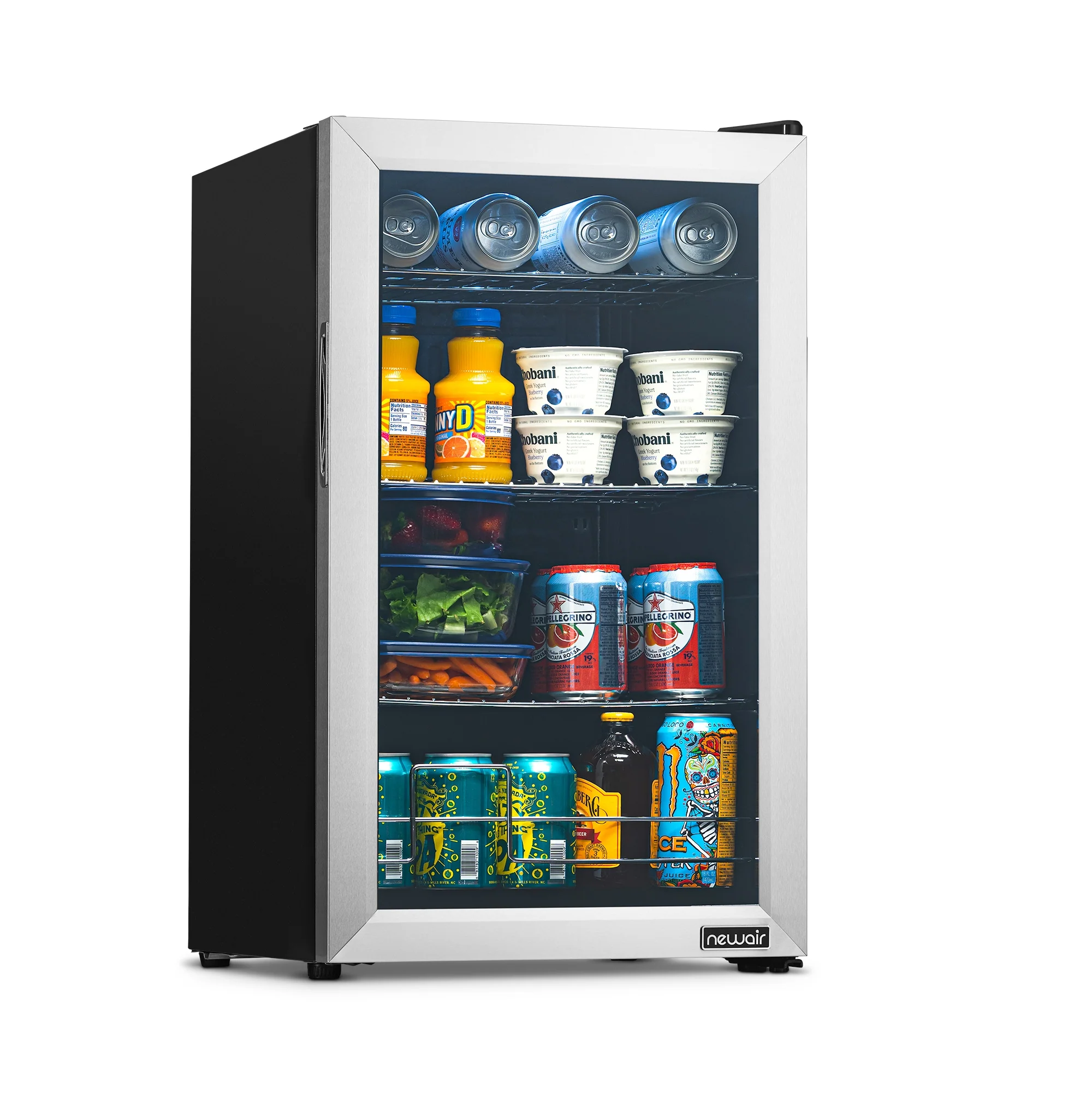 2025 Newair® Refrigerador de Bebidas Independiente de Acero Inoxidable – 100 Latas – 16.93