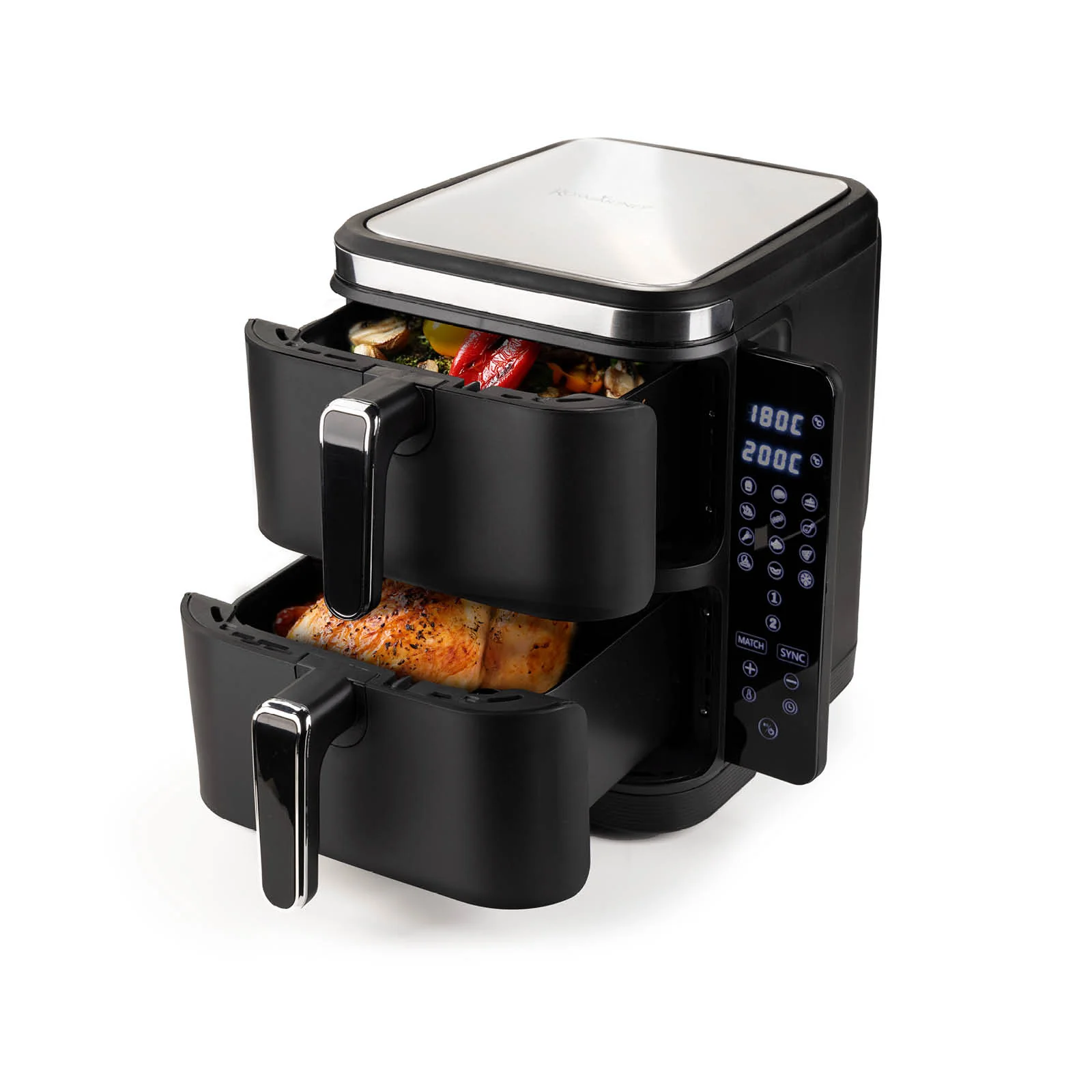 2025 Freidora de aire caliente Rosmarino Tower XXL – 10.4 L