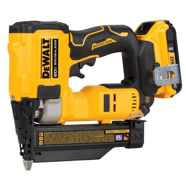 2025 Clavadora sin cable DeWalt ATOMIC 20V MAX Brushless – Kit 23 Ga, para clavos de 16 a 38 mm