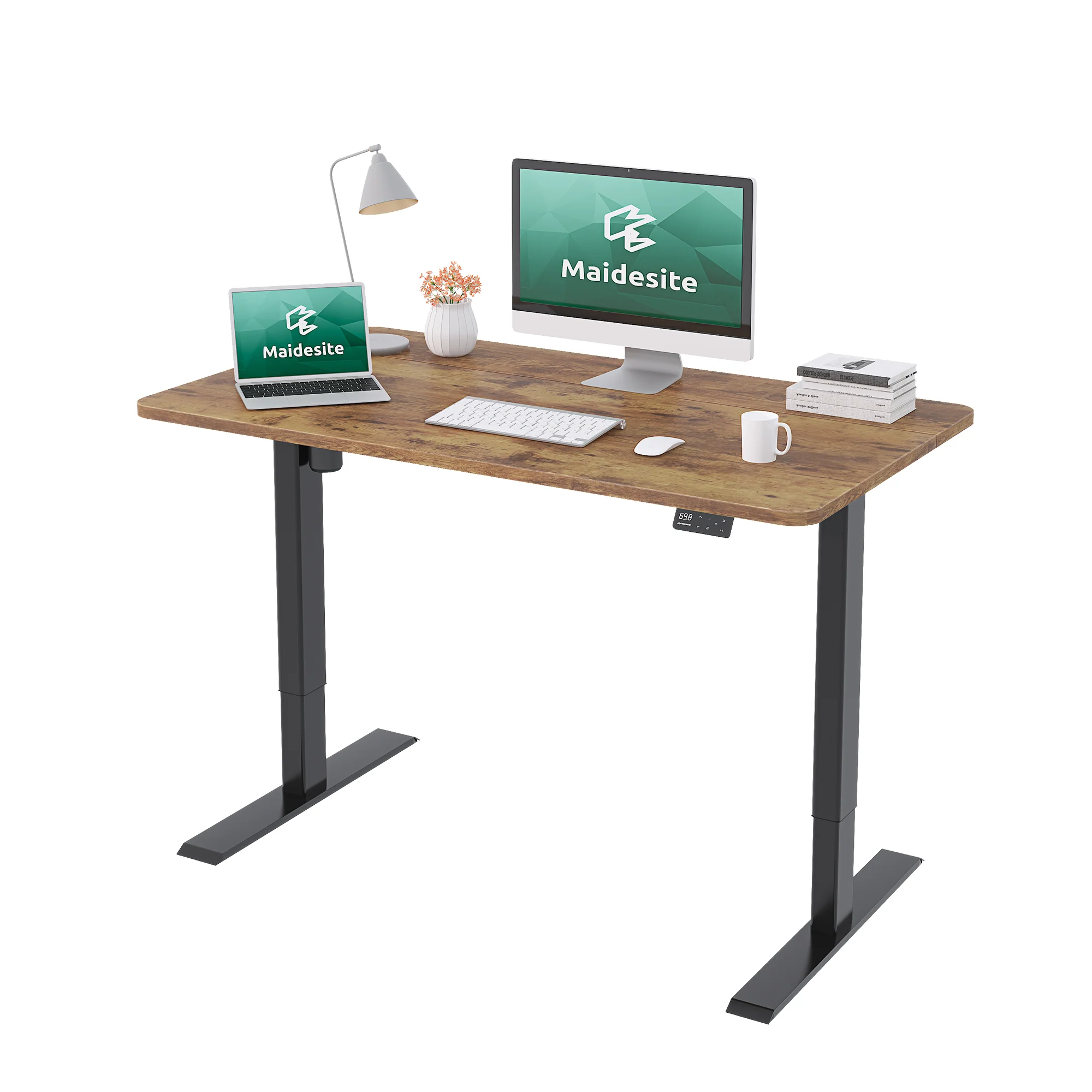 Escritorio Eléctrico Regulable en Altura Maidesite Serie Estándar de 55 Pulgadas – Modelo Stand Steady